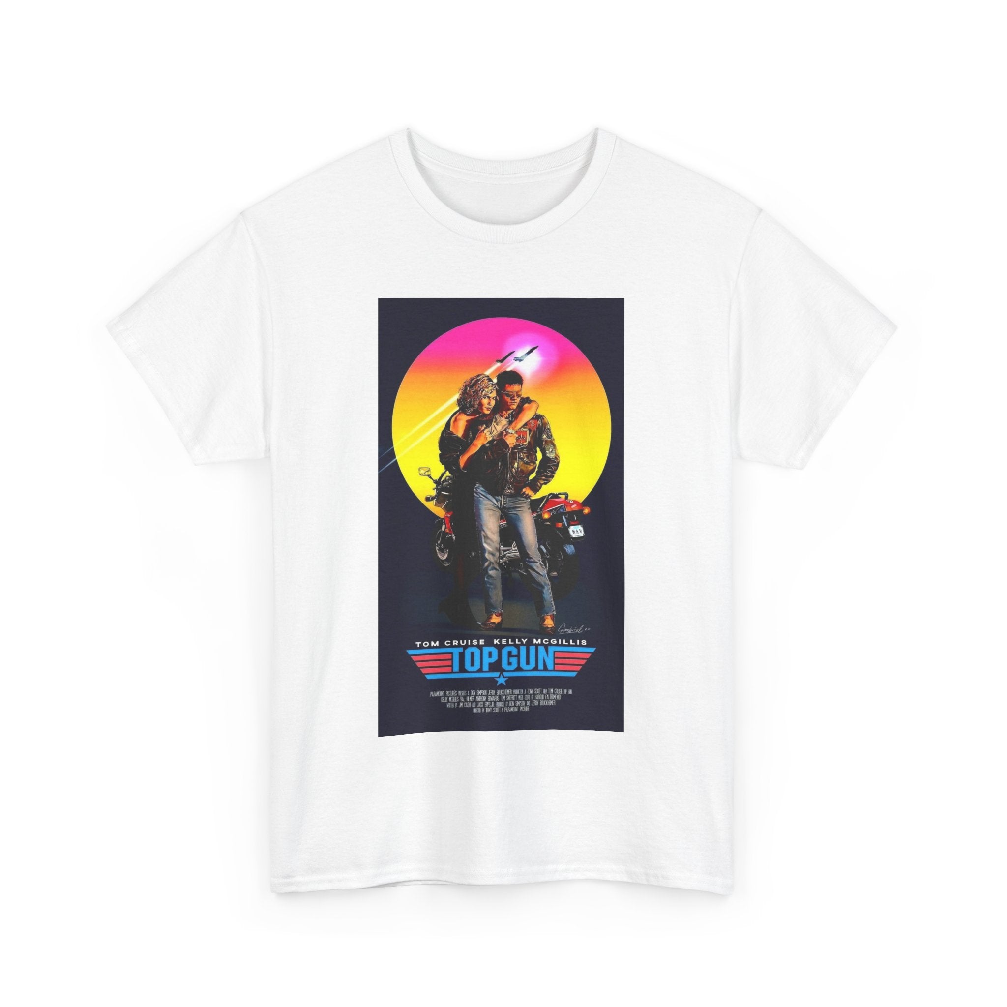 Retro 80s TOP GUN Tee – High-Flying Action Film Style