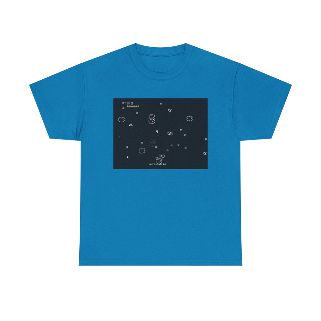 Asteroids Screenshot Tee – Classic 80s A t a r i Arcade Game Scene