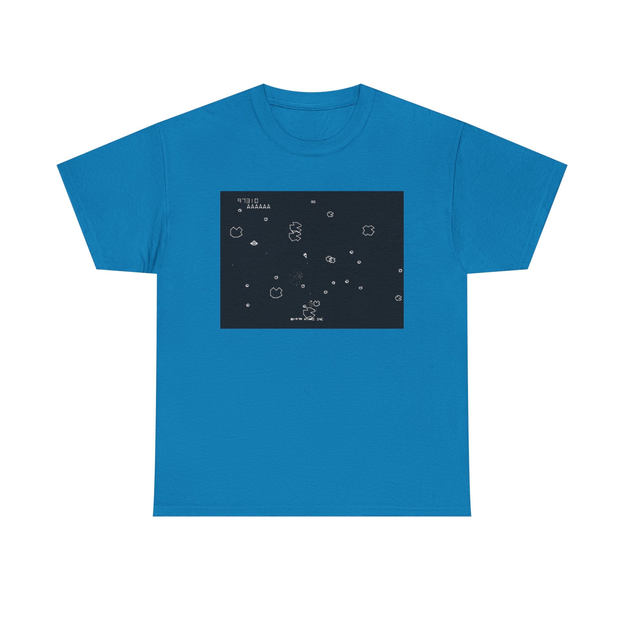 Asteroids Screenshot Tee – Classic 80s A t a r i Arcade Game Scene