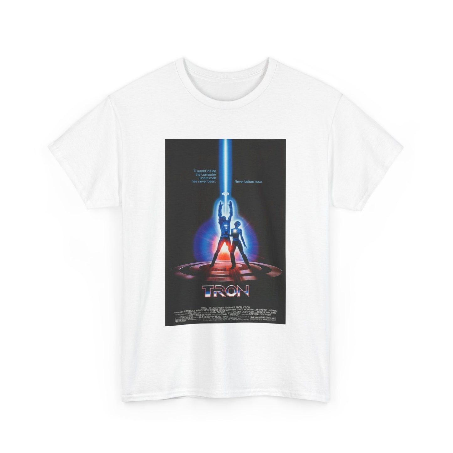TRON Movie Poster Tee – Neon Sci-Fi Arcade Style Retro 80s