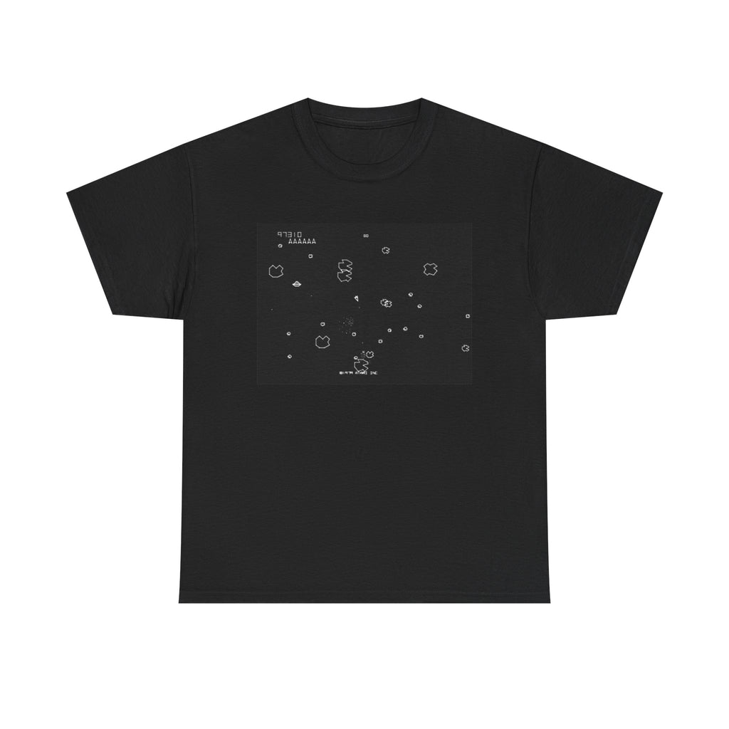 Asteroids Screenshot Tee – Classic 80s A t a r i Arcade Game Scene