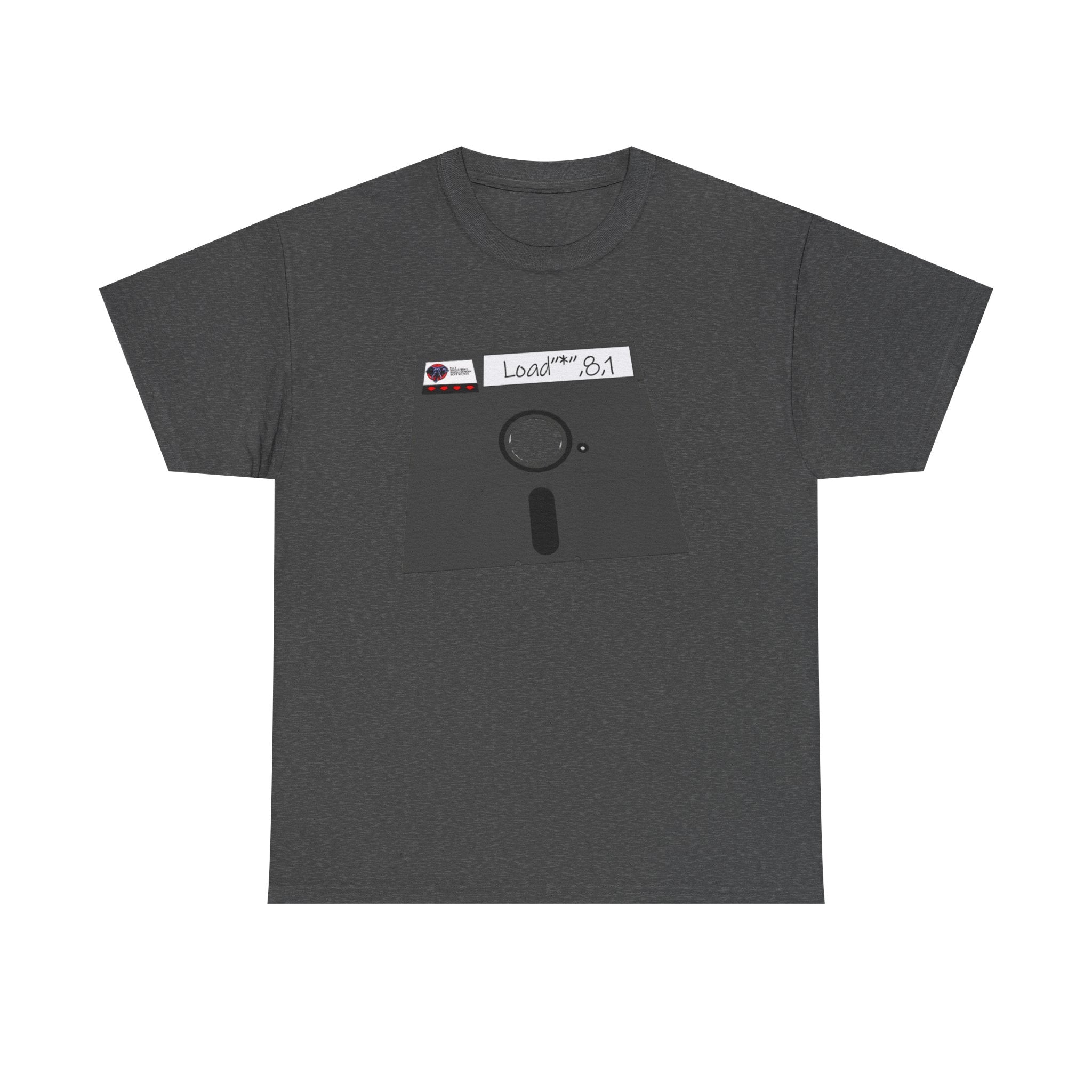 Commodore Floppy Disk Tee – LOAD"*",8,1 Retro Computer Command