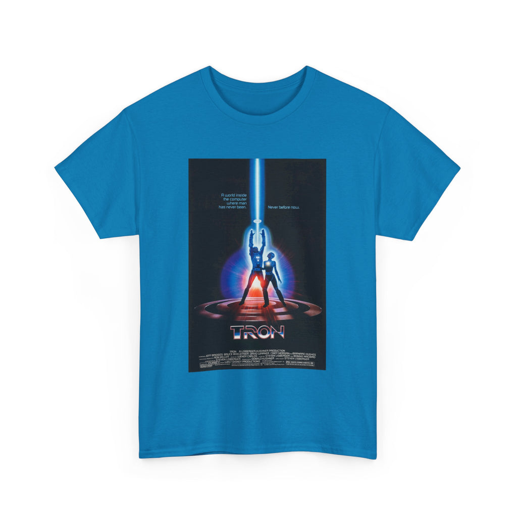 TRON Movie Poster Tee – Neon Sci-Fi Arcade Style Retro 80s