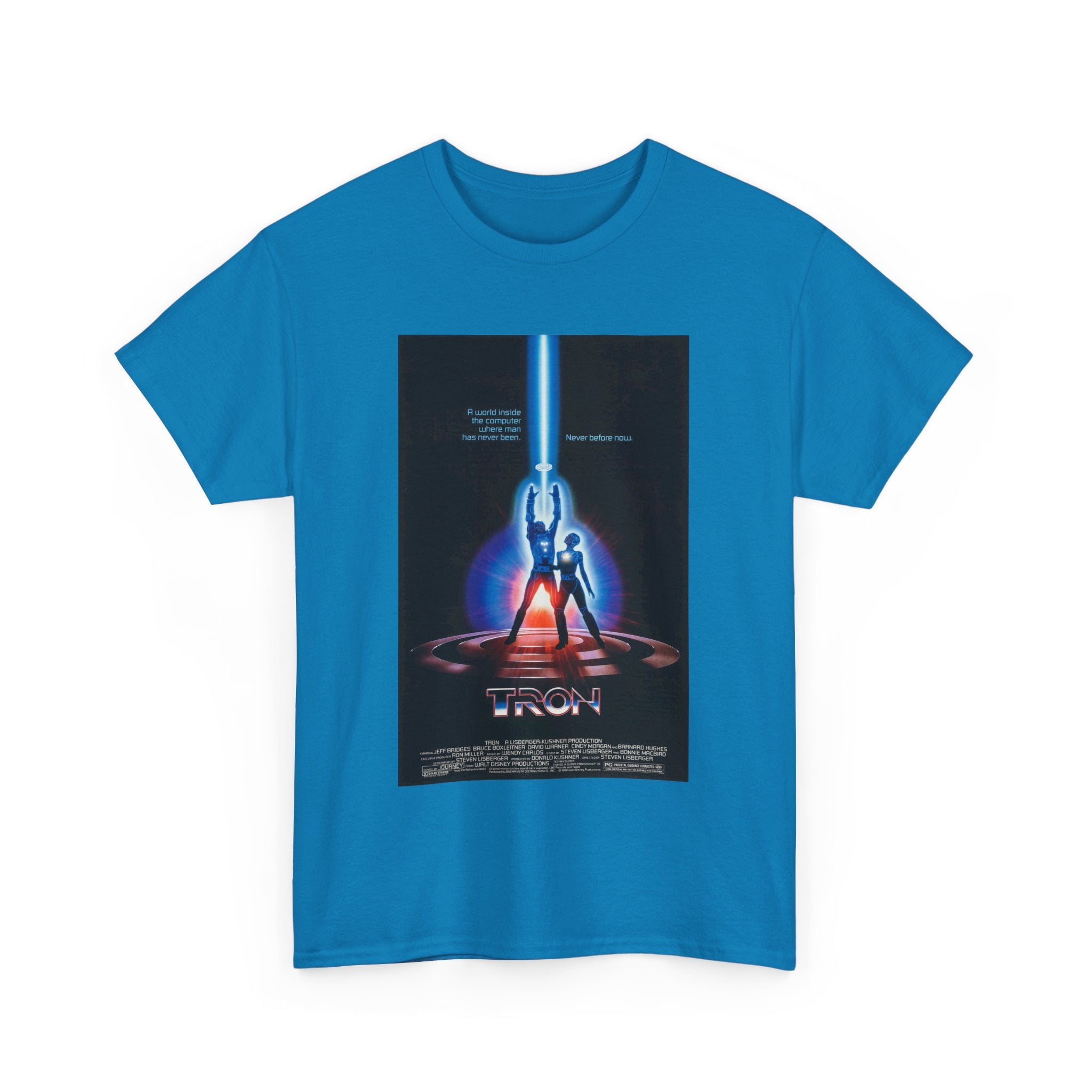 TRON Movie Poster Tee – Neon Sci-Fi Arcade Style Retro 80s