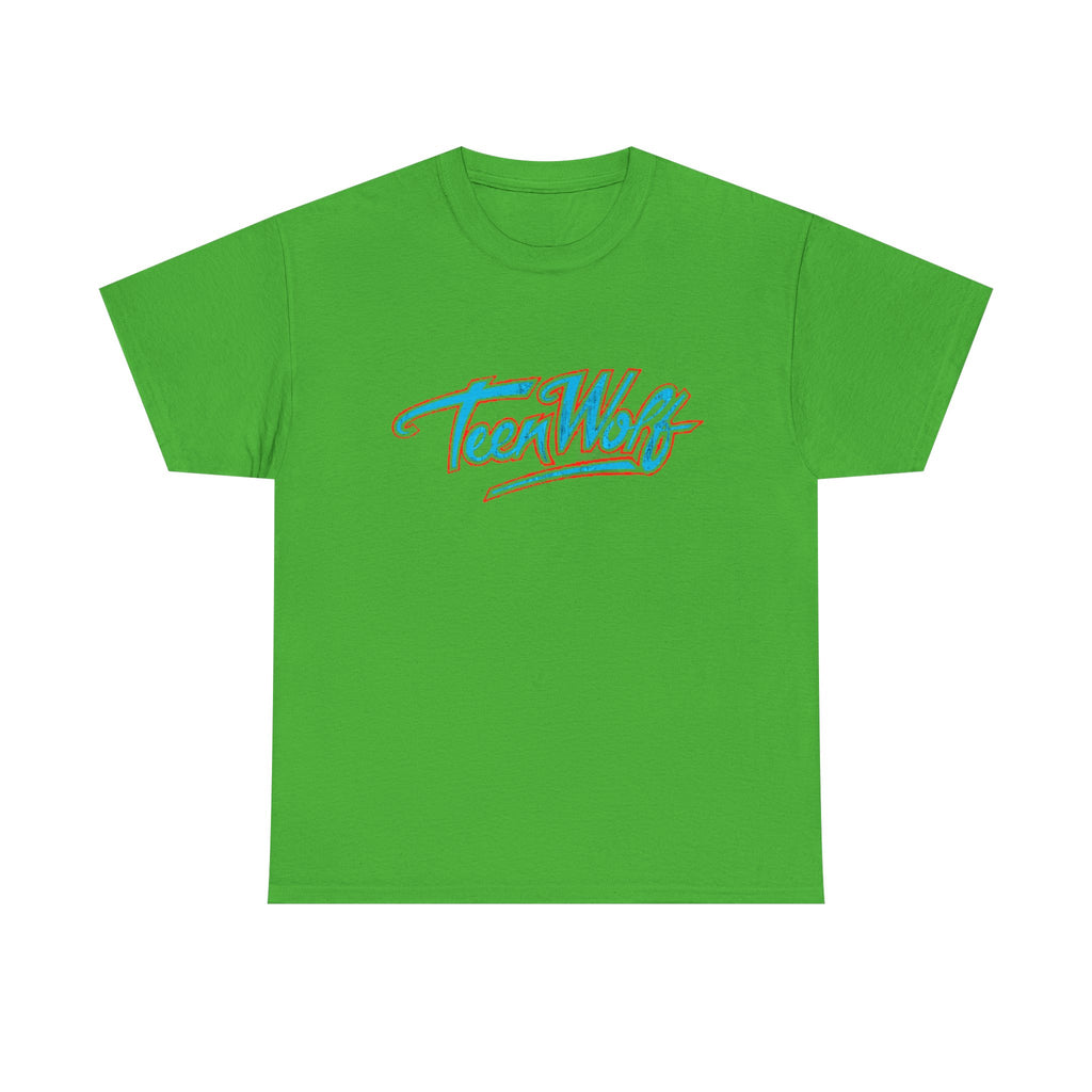 Teen Wolf Neon Logo Tee – 80s Movie Magic