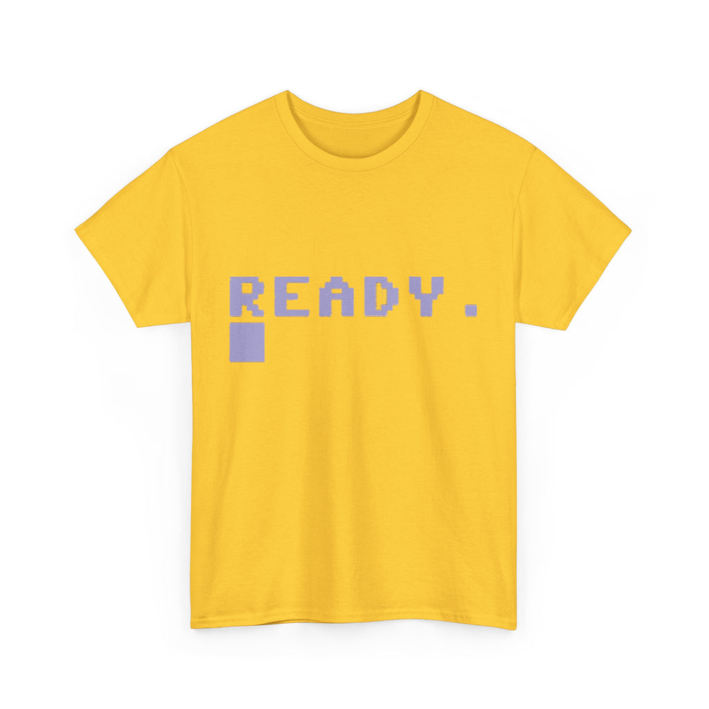READY. – Commodore 64 Startup Screen Tee 80s Retro Computing