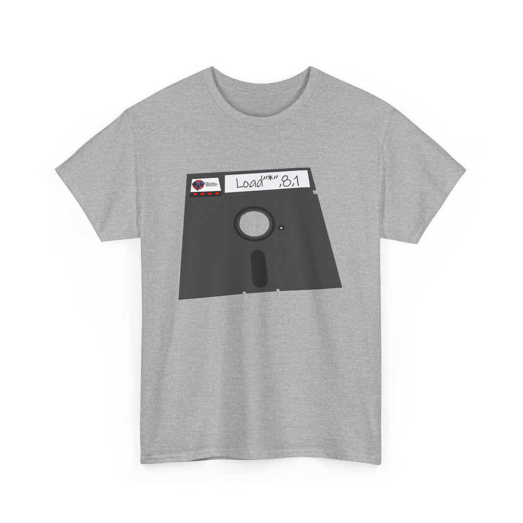 Commodore Floppy Disk Tee – LOAD"*",8,1 Retro Computer Command