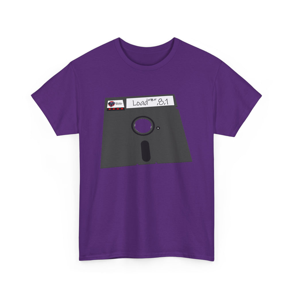 Commodore Floppy Disk Tee – LOAD"*",8,1 Retro Computer Command