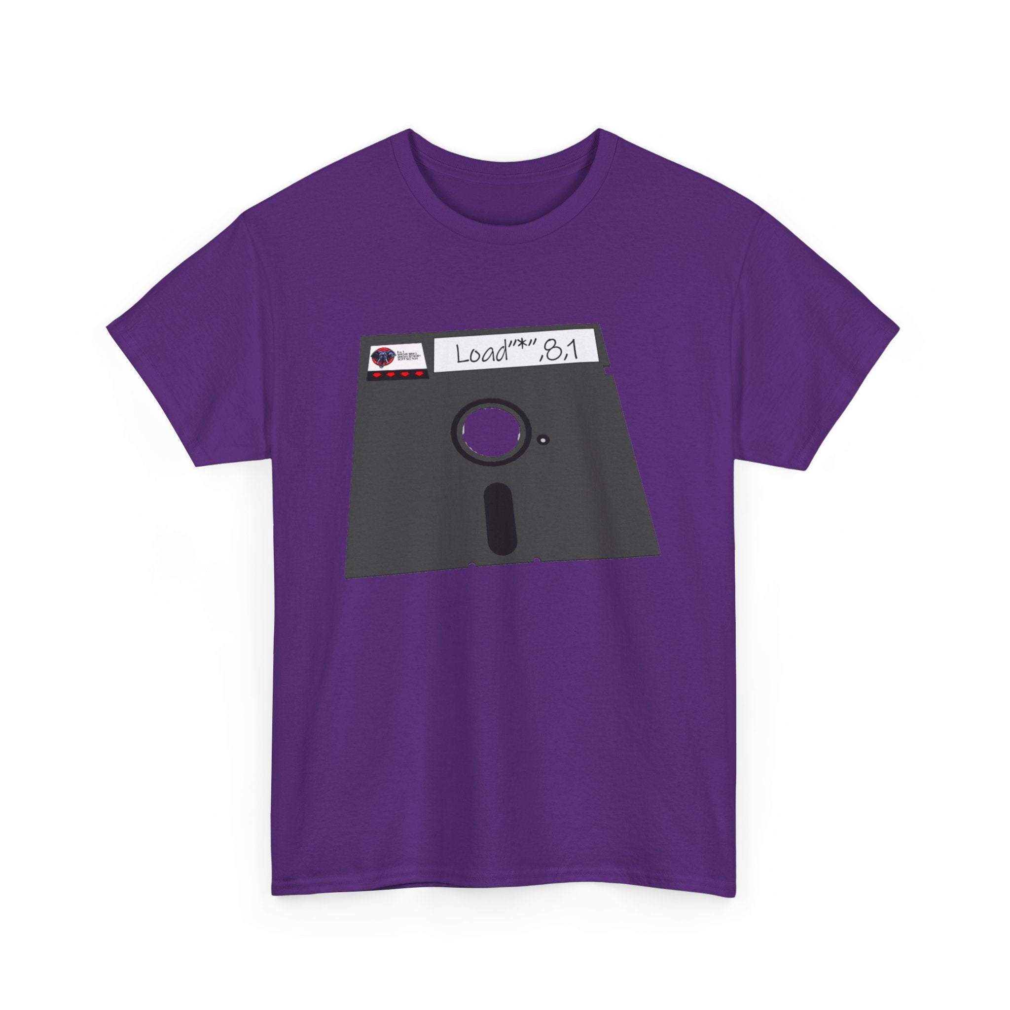 Commodore Floppy Disk Tee – LOAD"*",8,1 Retro Computer Command
