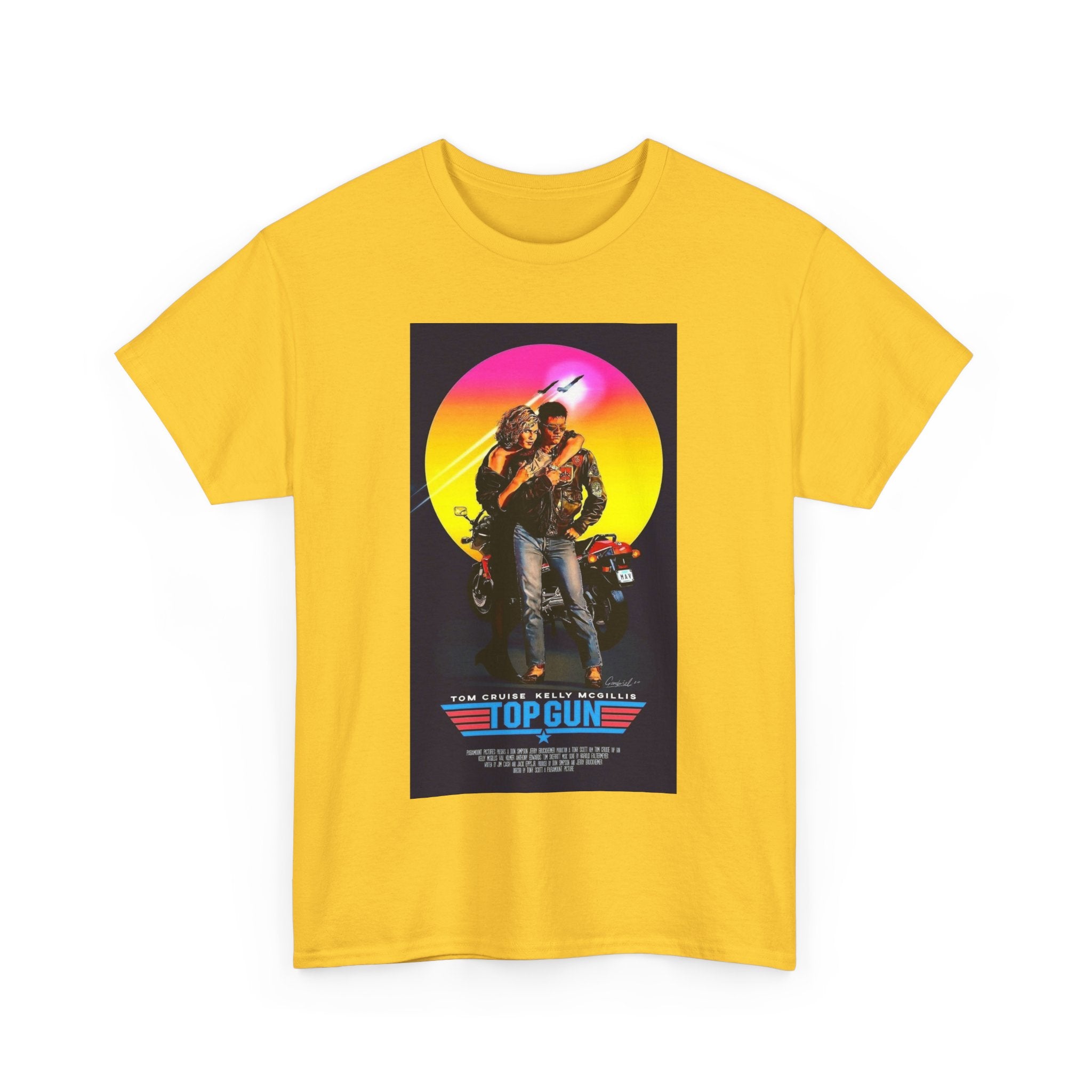 Retro 80s TOP GUN Tee – High-Flying Action Film Style