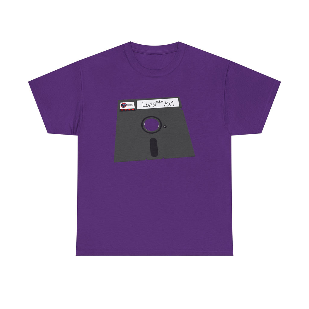 Commodore Floppy Disk Tee – LOAD"*",8,1 Retro Computer Command