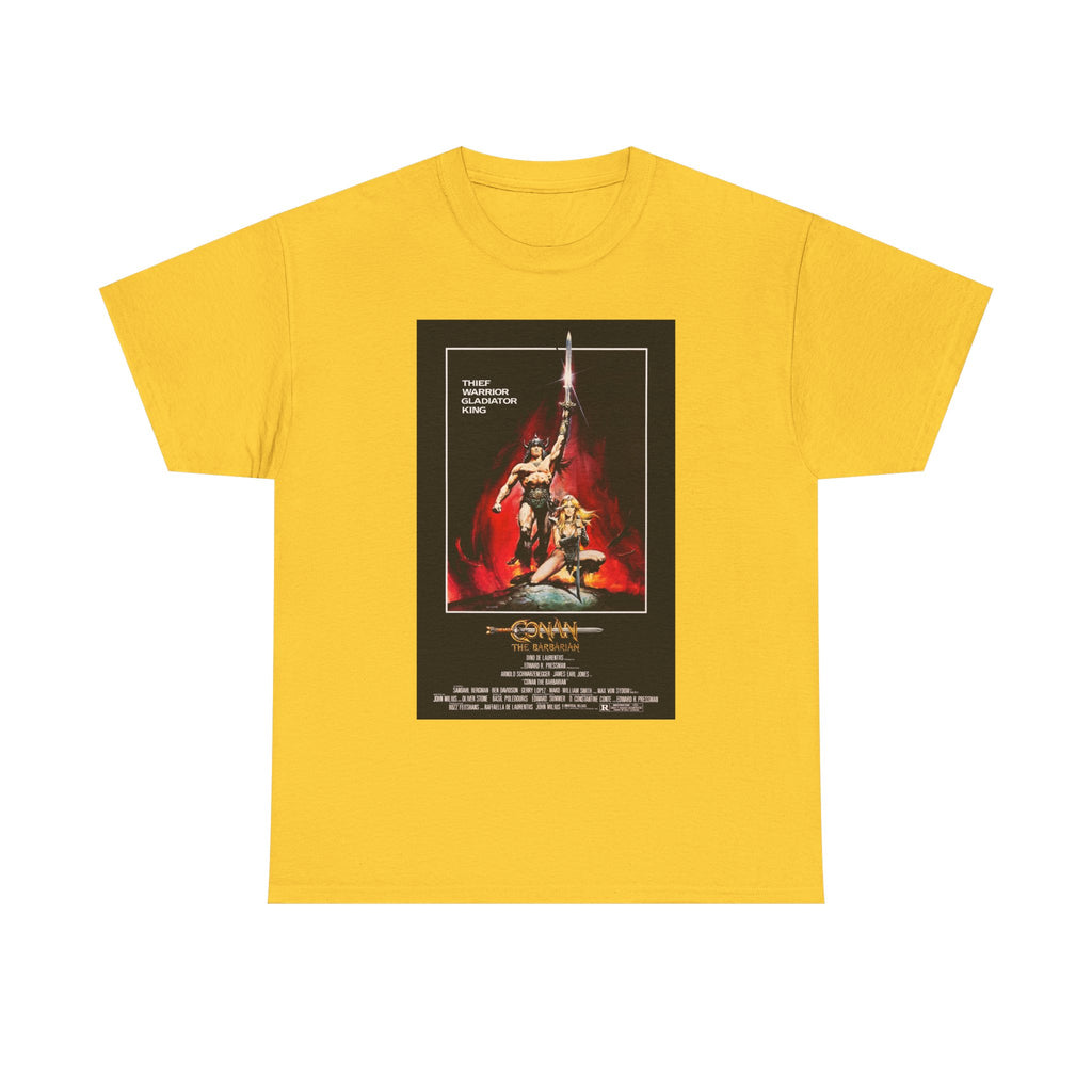 Conan the Barbarian Movie Poster Tee – Epic 80s Fantasy Classic