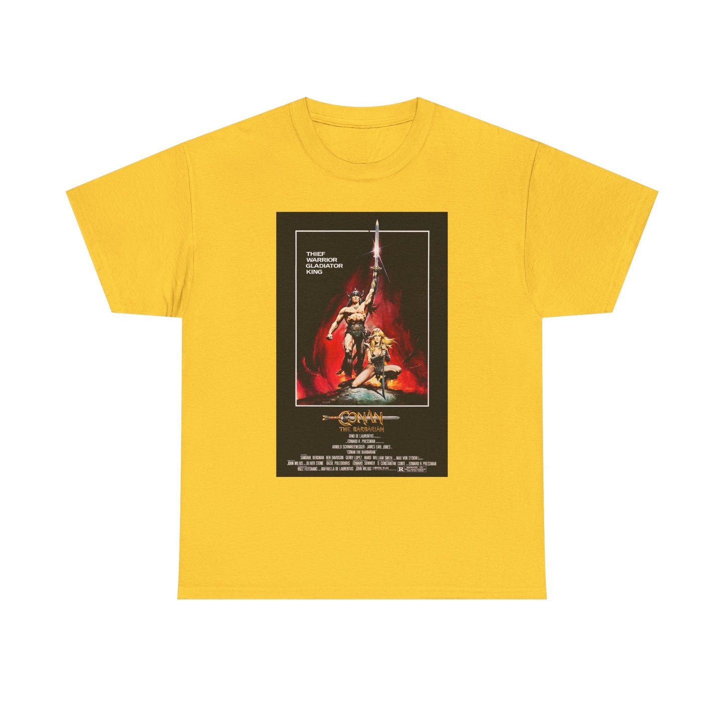 Conan the Barbarian Movie Poster Tee – Epic 80s Fantasy Classic