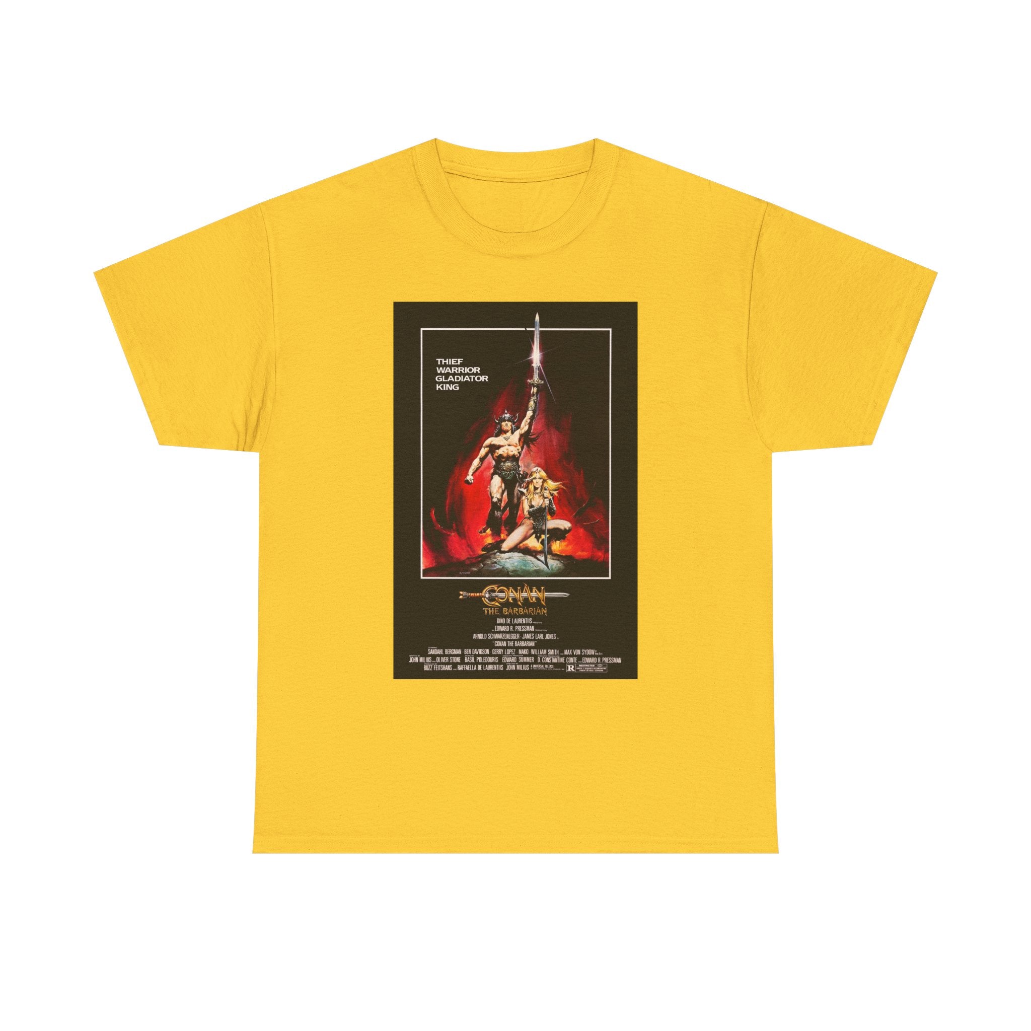 Conan the Barbarian Movie Poster Tee – Epic 80s Fantasy Classic