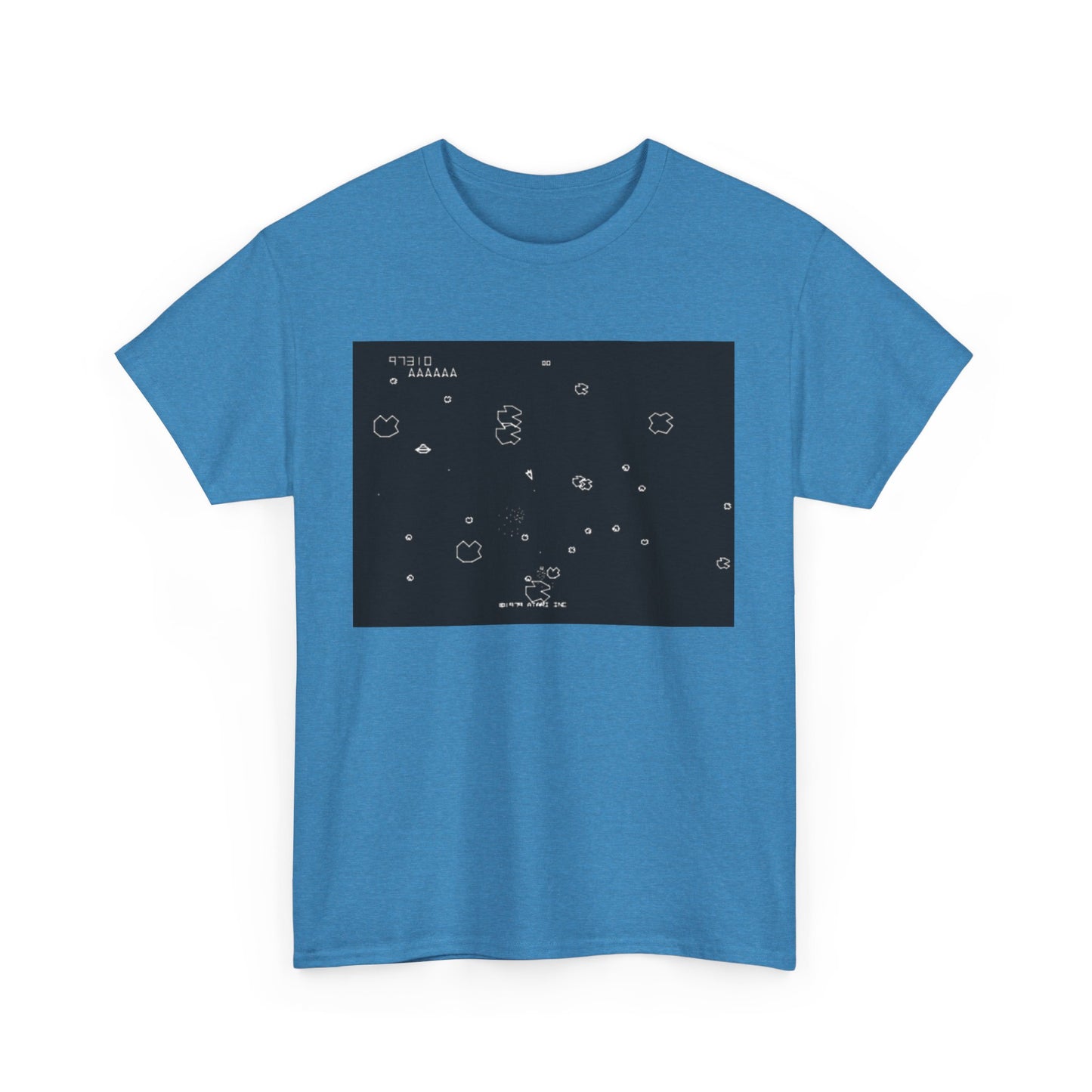 Asteroids Screenshot Tee – Classic 80s A t a r i Arcade Game Scene