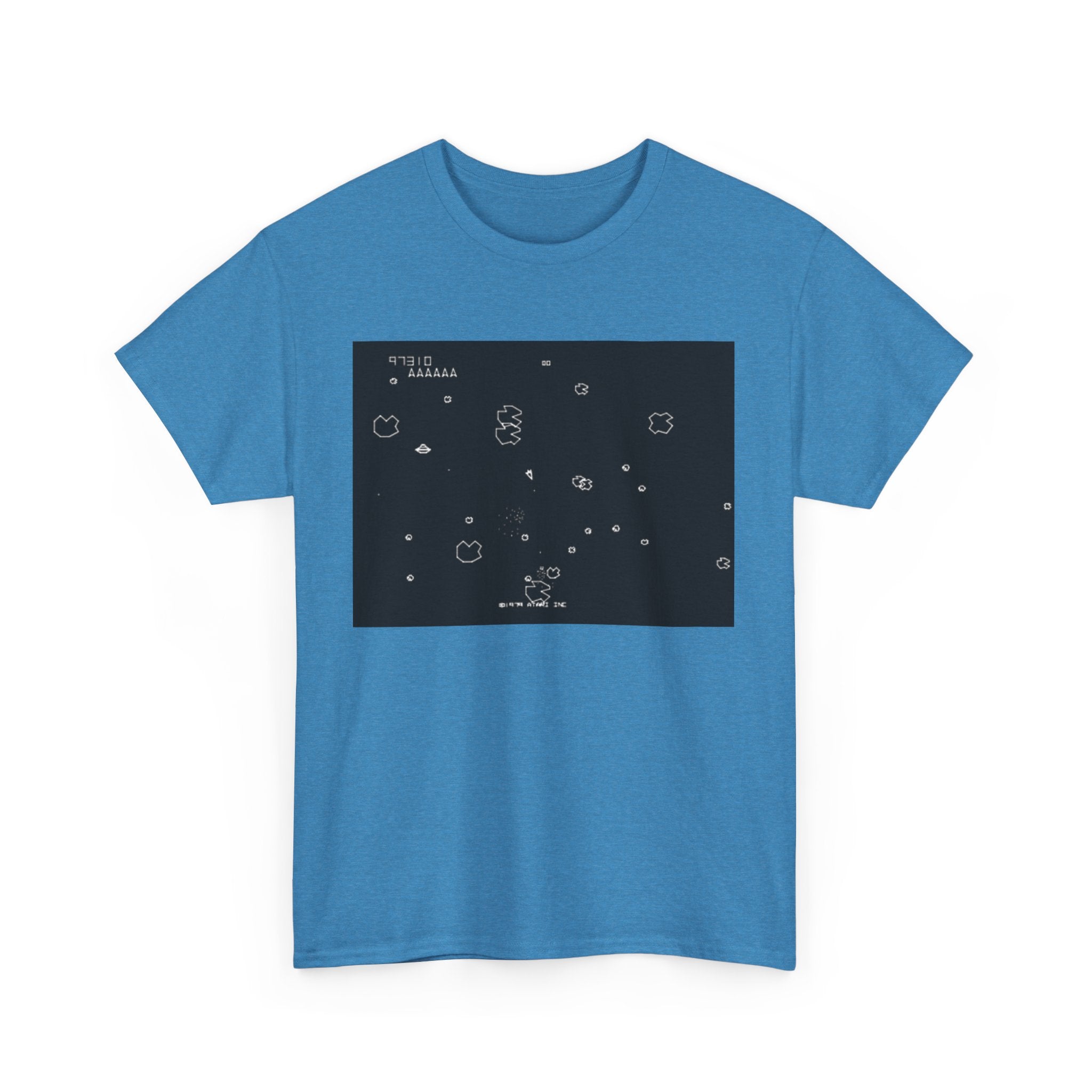 Asteroids Screenshot Tee – Classic 80s A t a r i Arcade Game Scene