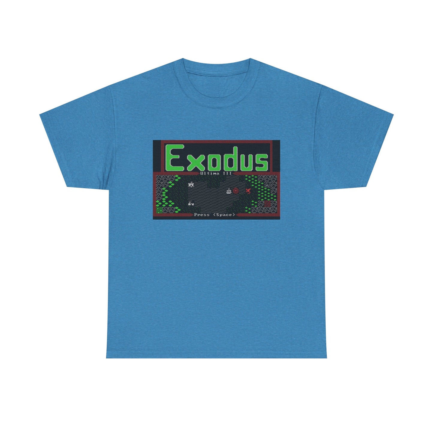 Ultima III: Exodus Commodore 64 Title Screen Tee – Classic C64 RPG