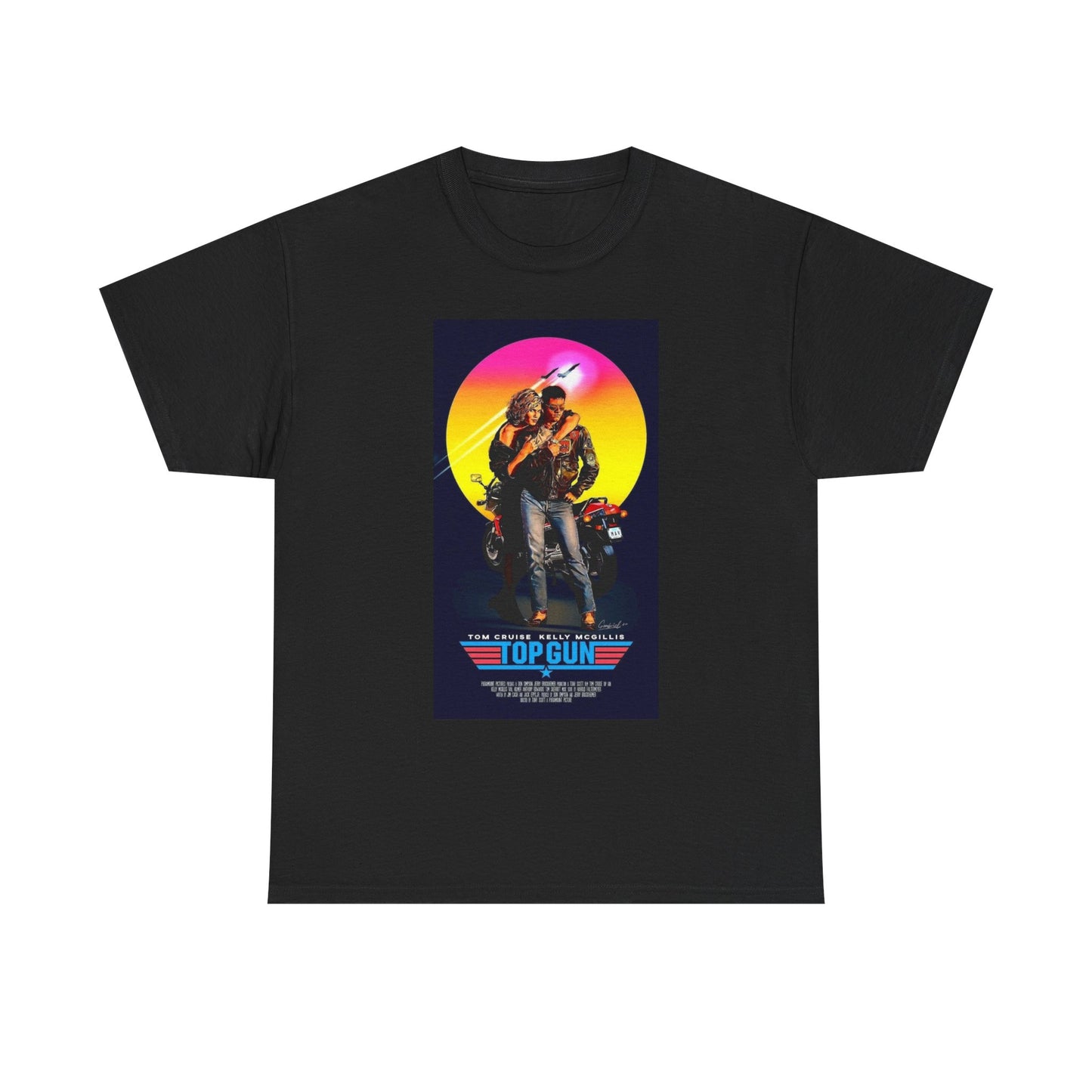 Retro 80s TOP GUN Tee – High-Flying Action Film Style