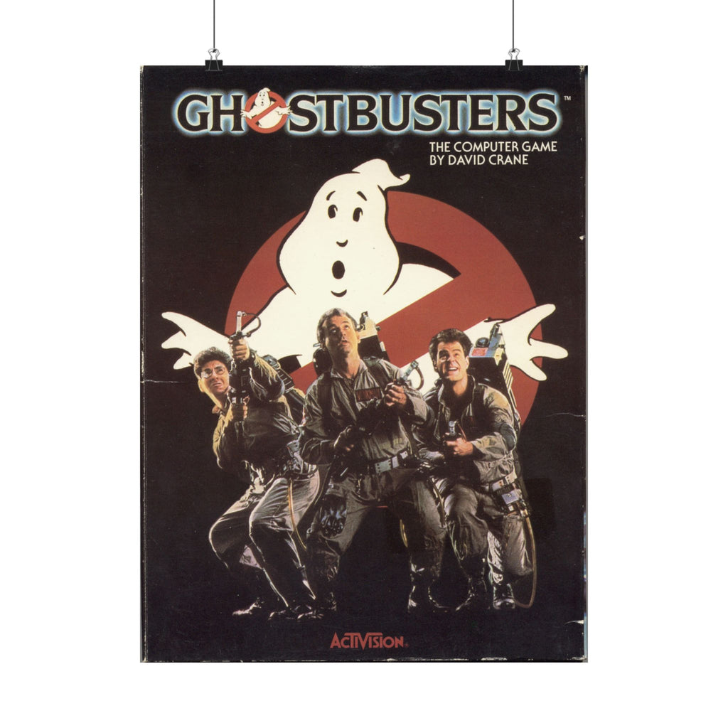 Ghostbusters Game Box Art Poster – 8-Bit Paranormal Action