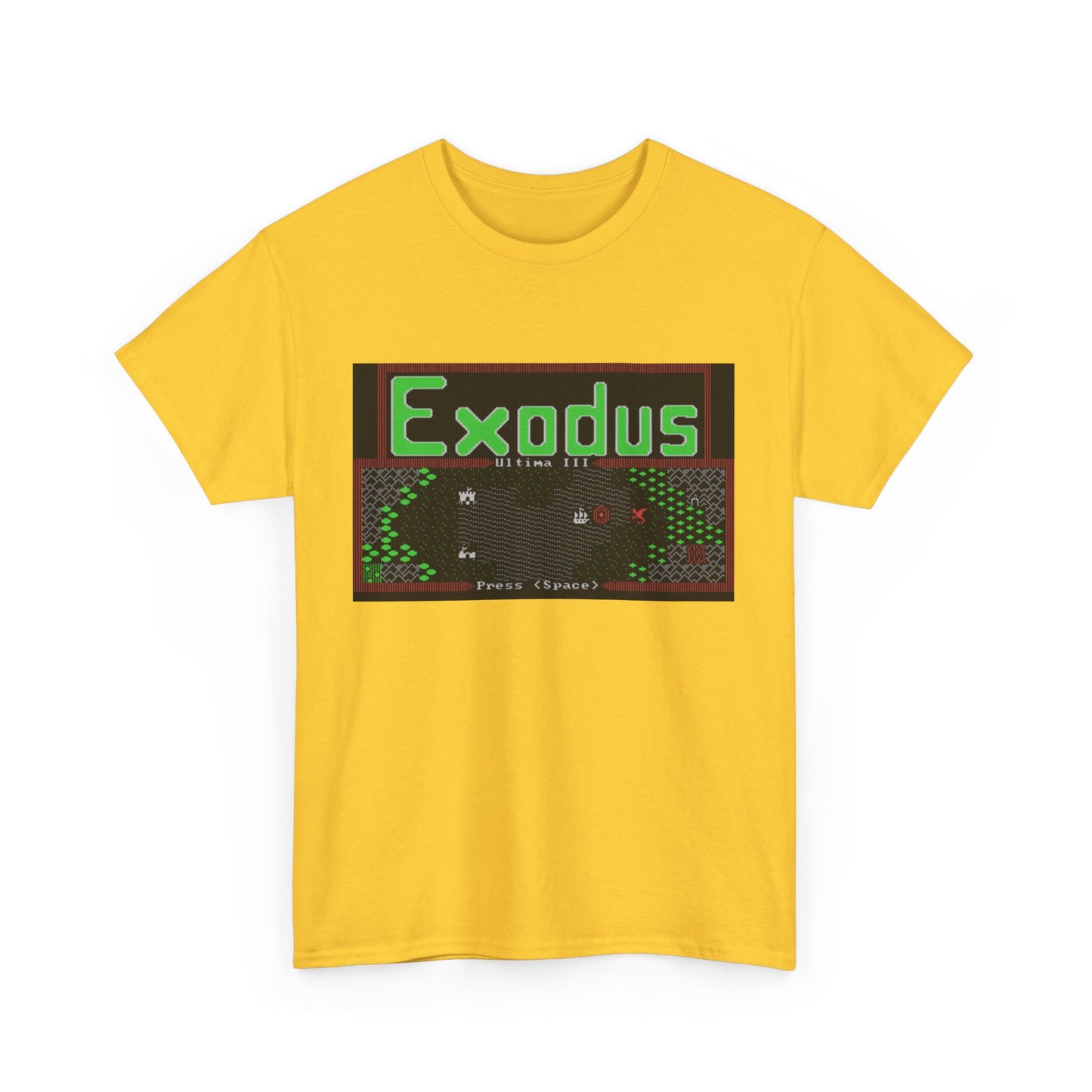 Ultima III: Exodus Commodore 64 Title Screen Tee – Classic C64 RPG