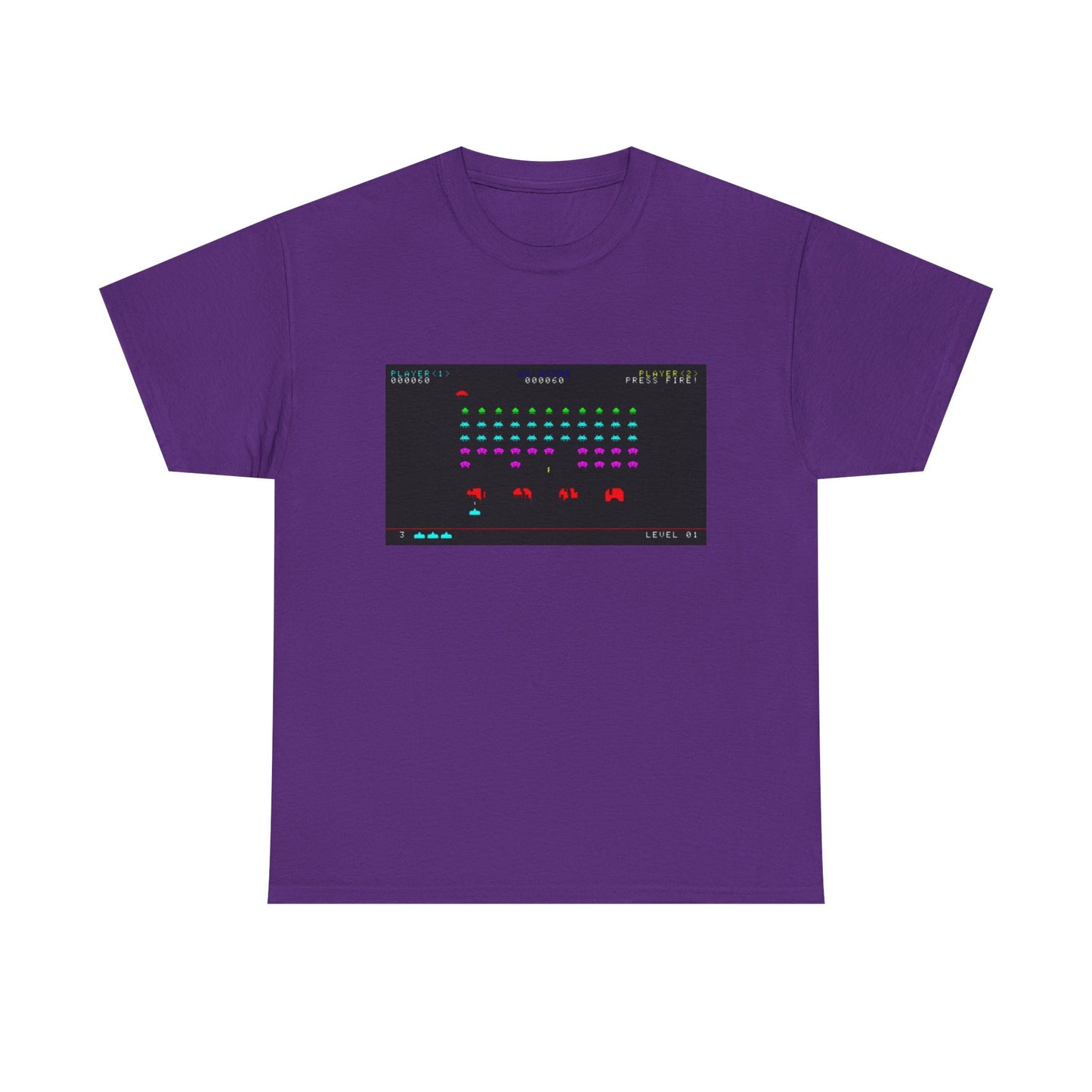 Space Invaders Tee – Classic 80s Arcade Game Scene