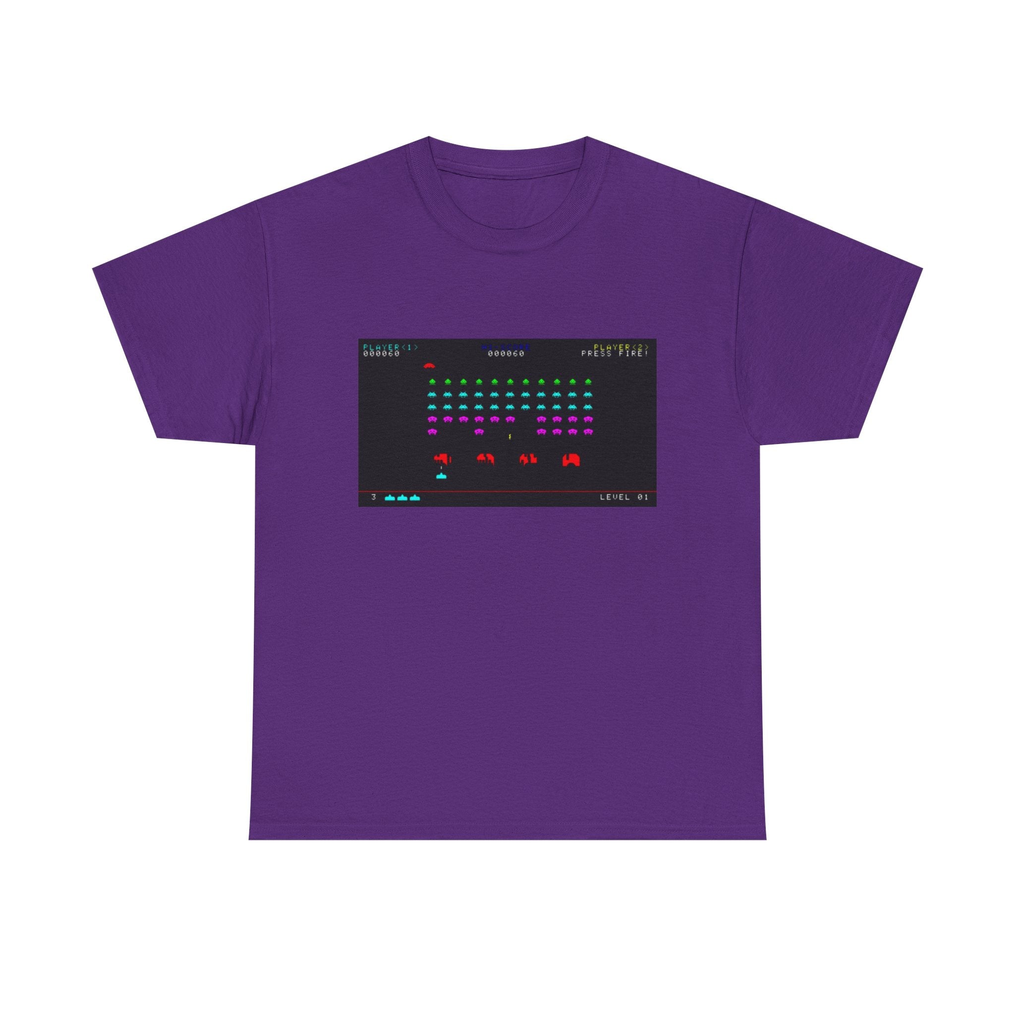 Space Invaders Tee – Classic 80s Arcade Game Scene