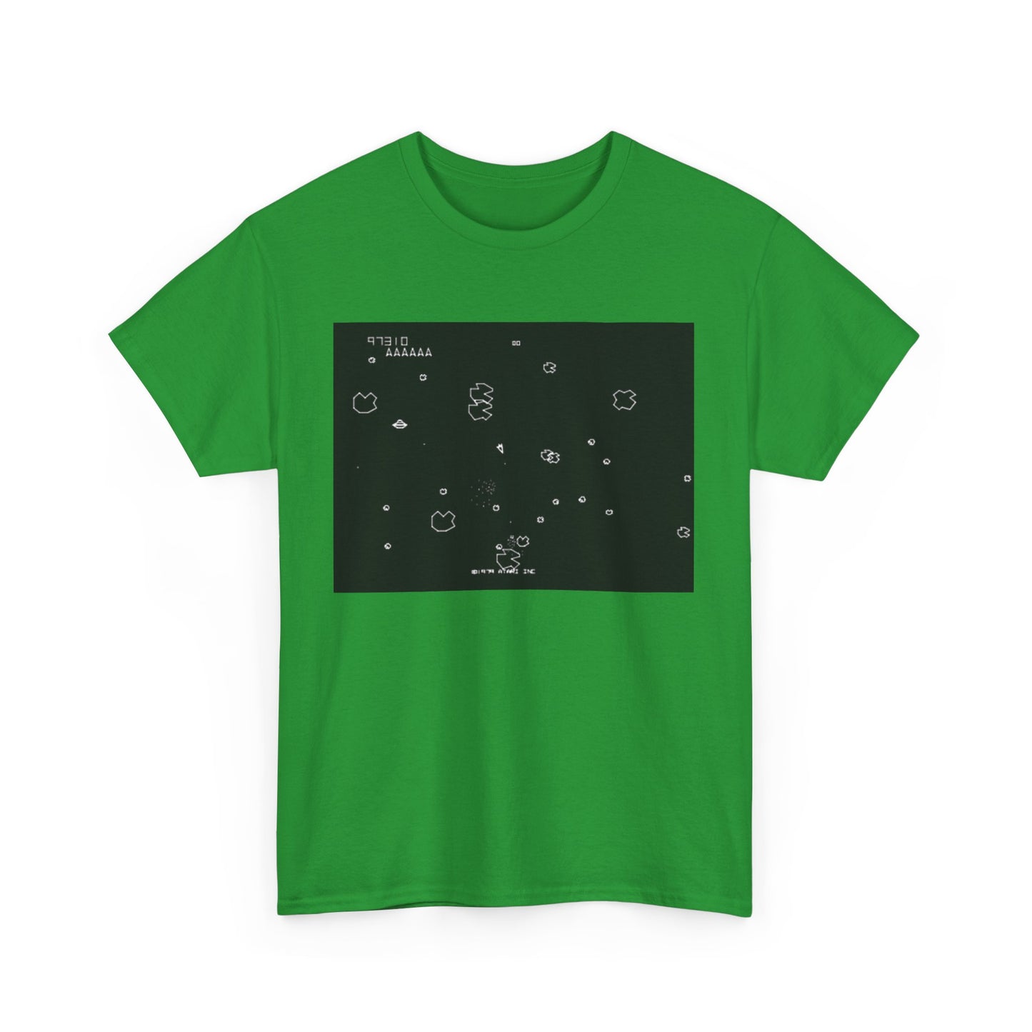 Asteroids Screenshot Tee – Classic 80s A t a r i Arcade Game Scene