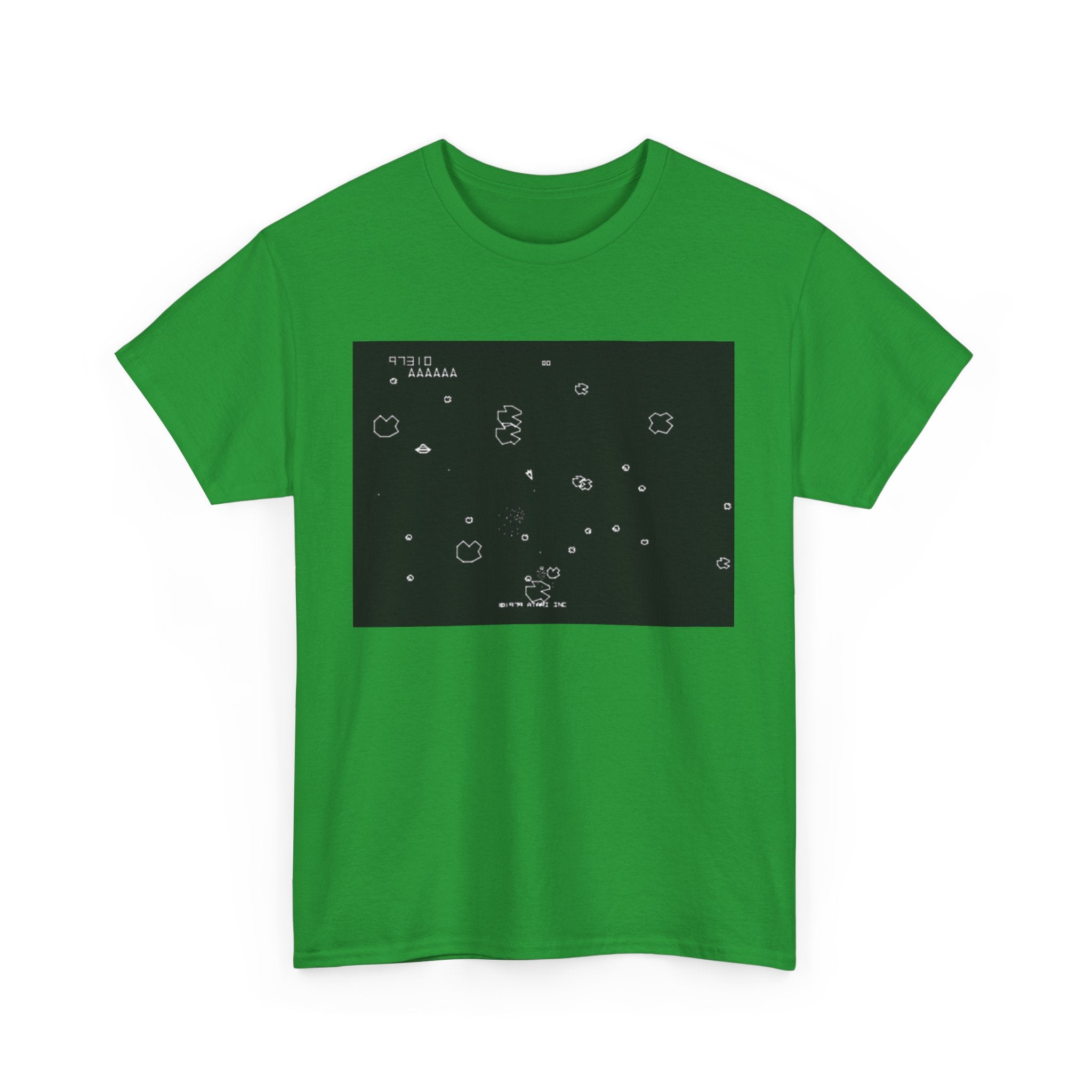 Asteroids Screenshot Tee – Classic 80s A t a r i Arcade Game Scene