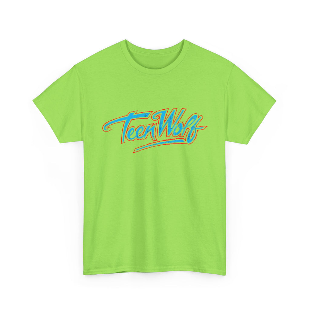 Teen Wolf Neon Logo Tee – 80s Movie Magic