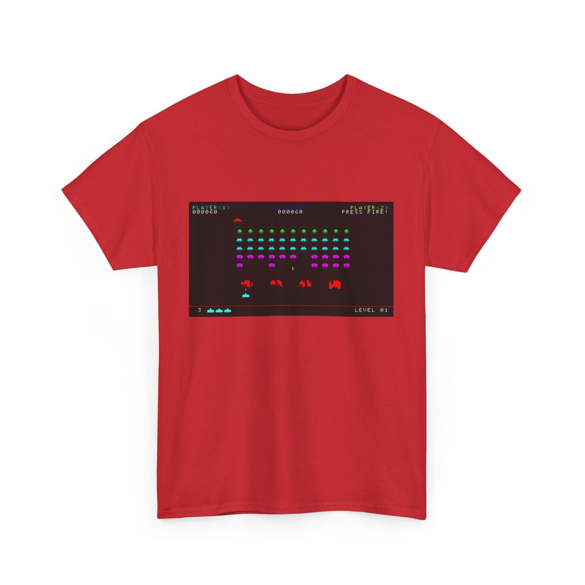 Space Invaders Tee – Classic 80s Arcade Game Scene