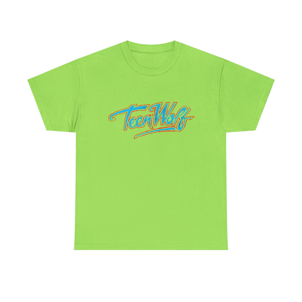 Teen Wolf Neon Logo Tee – 80s Movie Magic