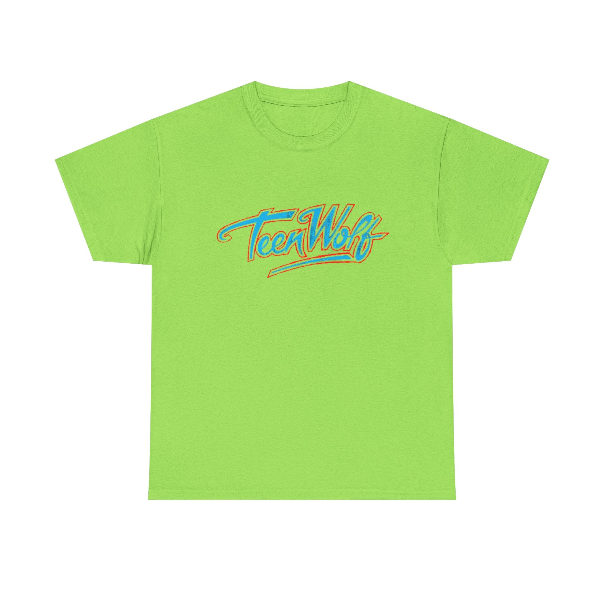 Teen Wolf Neon Logo Tee – 80s Movie Magic
