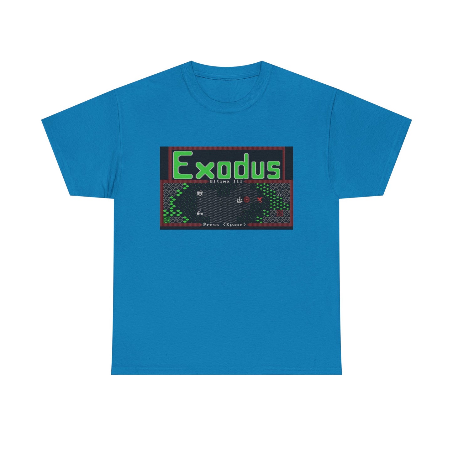 Ultima III: Exodus Commodore 64 Title Screen Tee – Classic C64 RPG