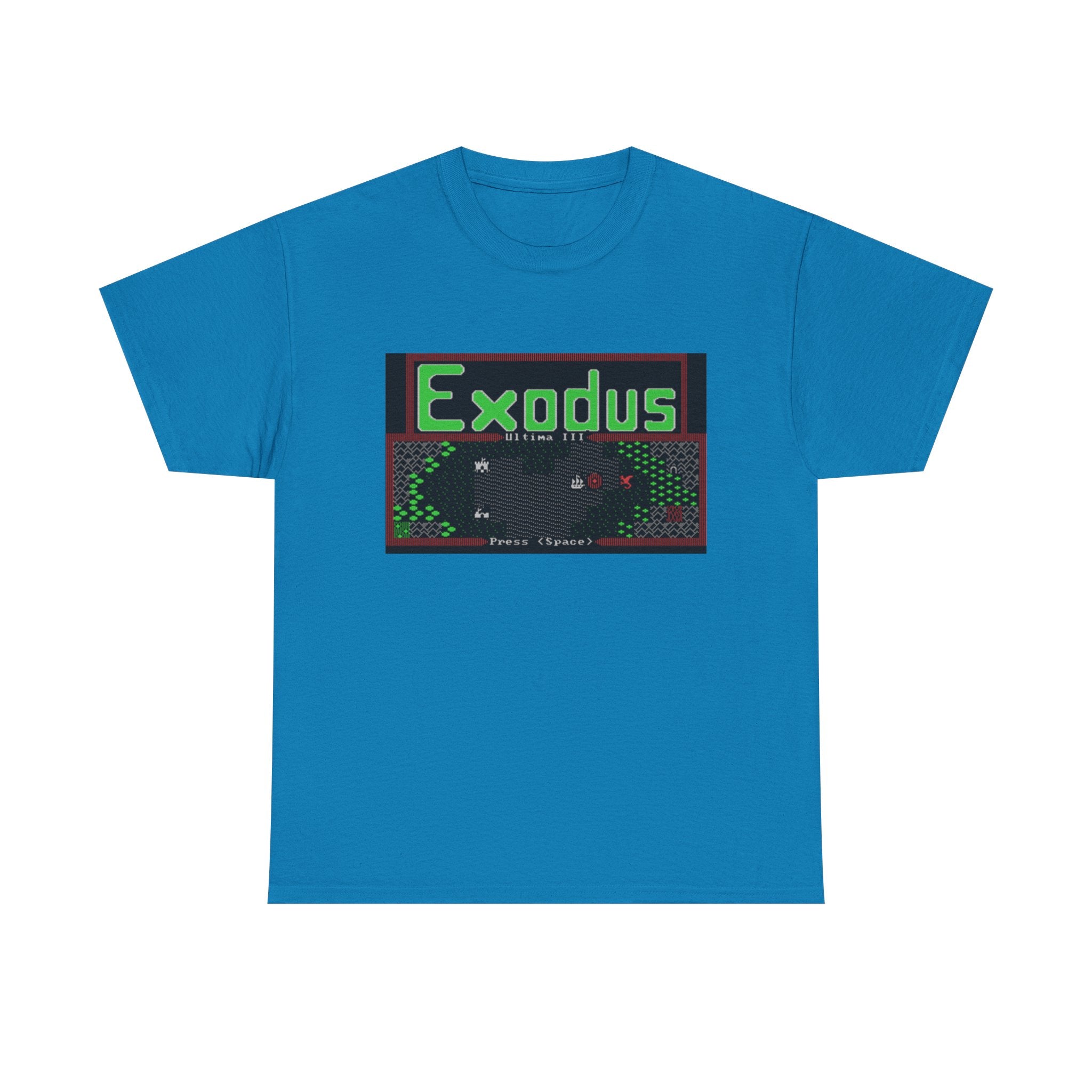 Ultima III: Exodus Commodore 64 Title Screen Tee – Classic C64 RPG