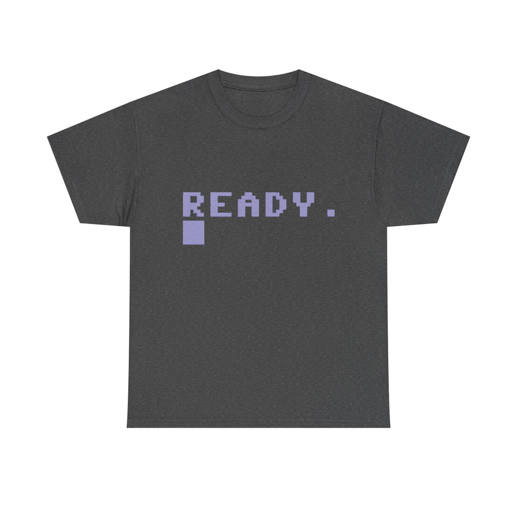 READY. – Commodore 64 Startup Screen Tee 80s Retro Computing