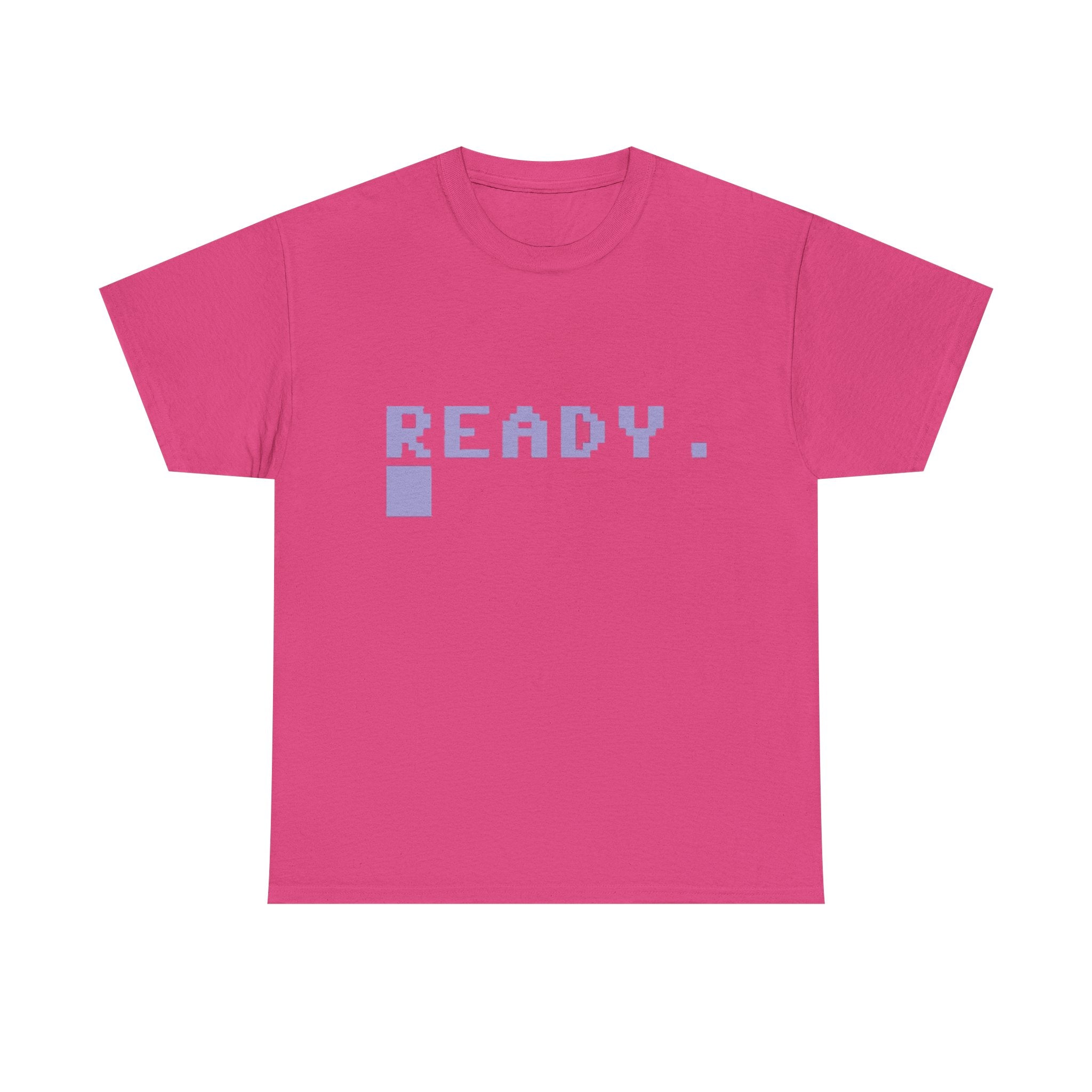 READY. – Commodore 64 Startup Screen Tee 80s Retro Computing
