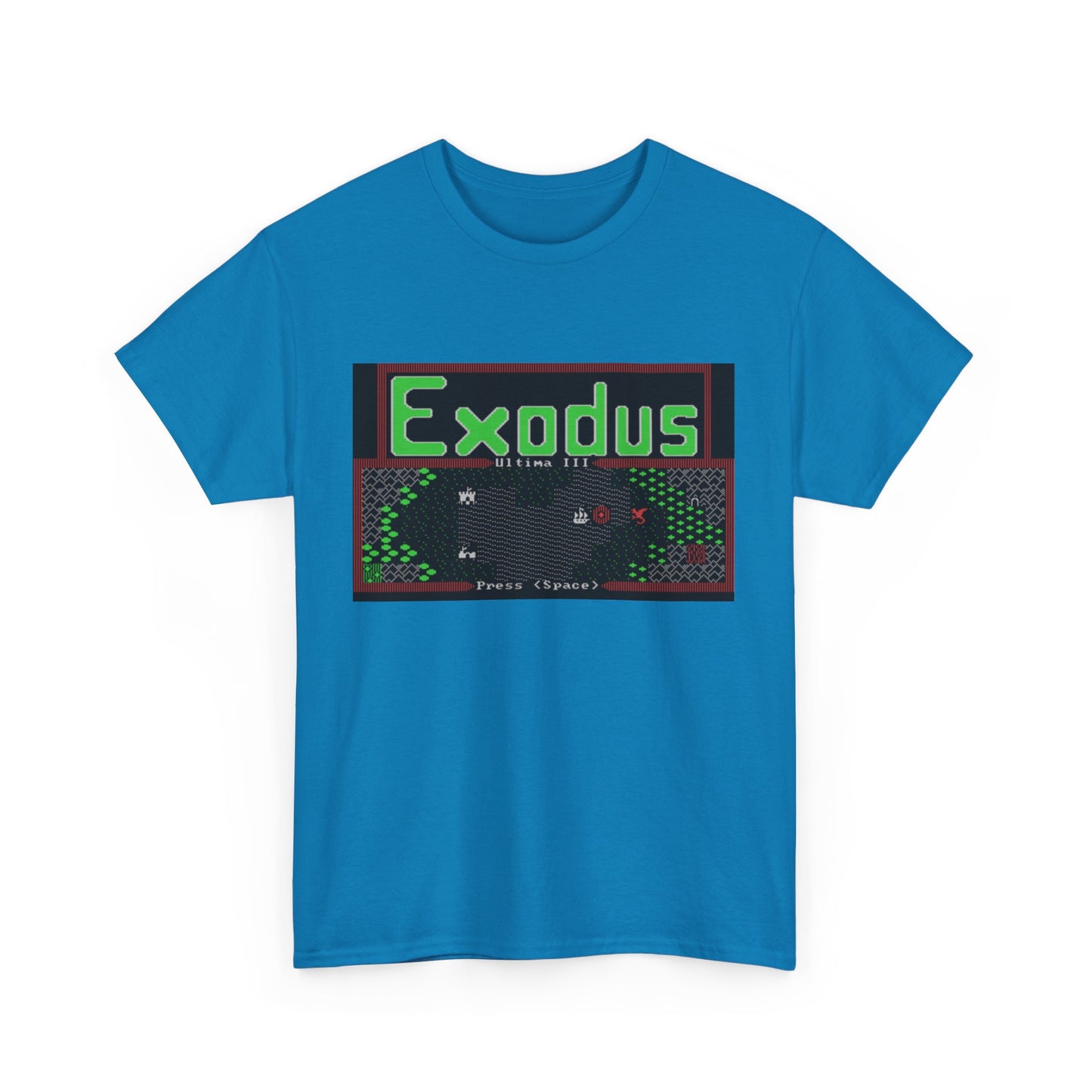 Ultima III: Exodus Commodore 64 Title Screen Tee – Classic C64 RPG