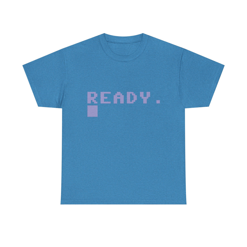 READY. – Commodore 64 Startup Screen Tee 80s Retro Computing