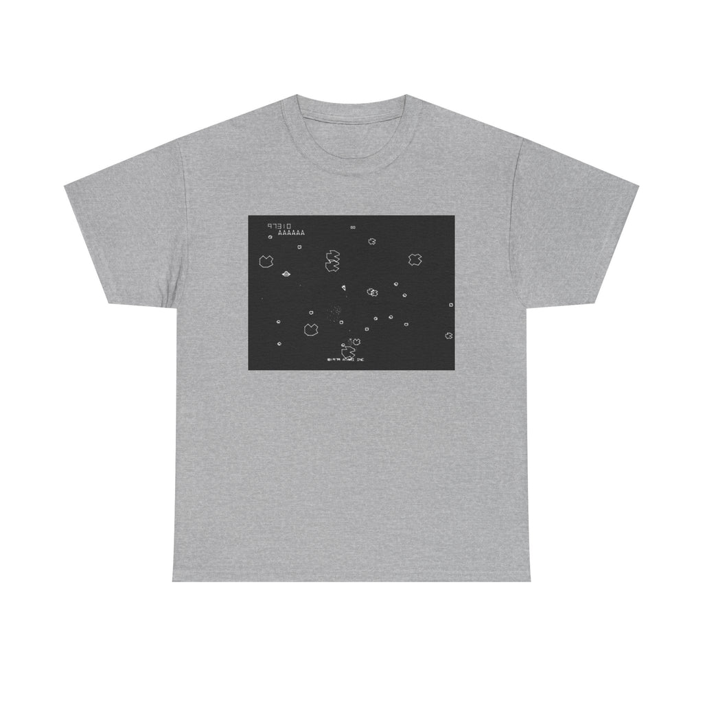 Asteroids Screenshot Tee – Classic 80s A t a r i Arcade Game Scene