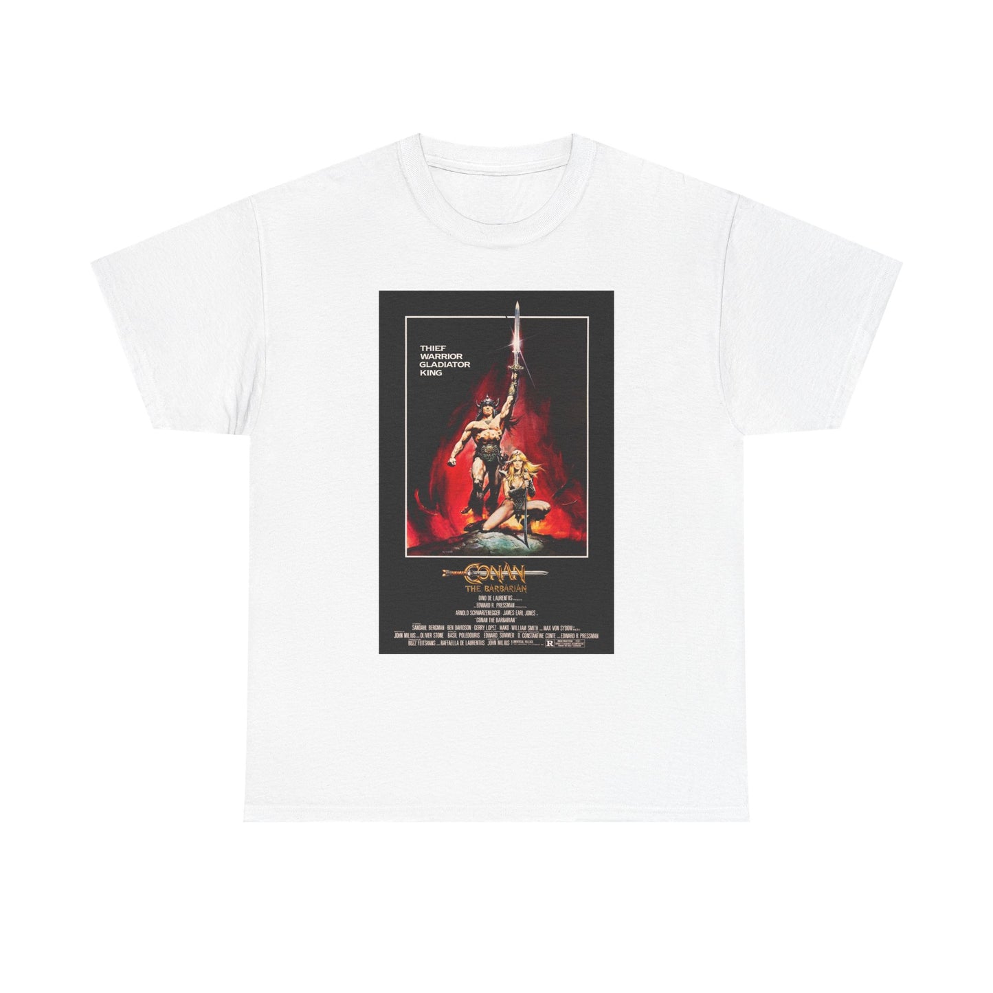 Conan the Barbarian Movie Poster Tee – Epic 80s Fantasy Classic