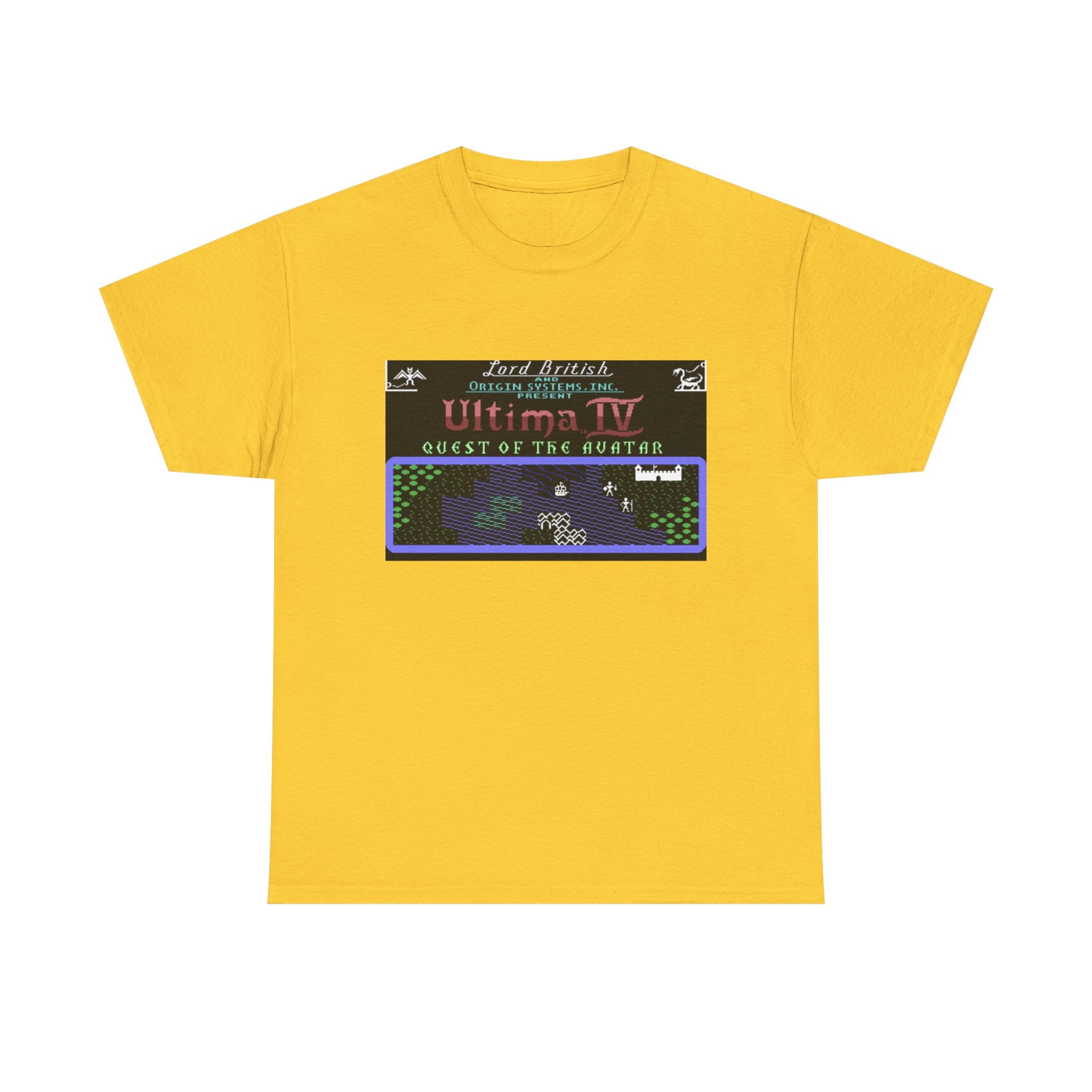 Ultima IV: Quest of the Avatar Commodore 64 Title Screen Tee – Classic C64 RPG