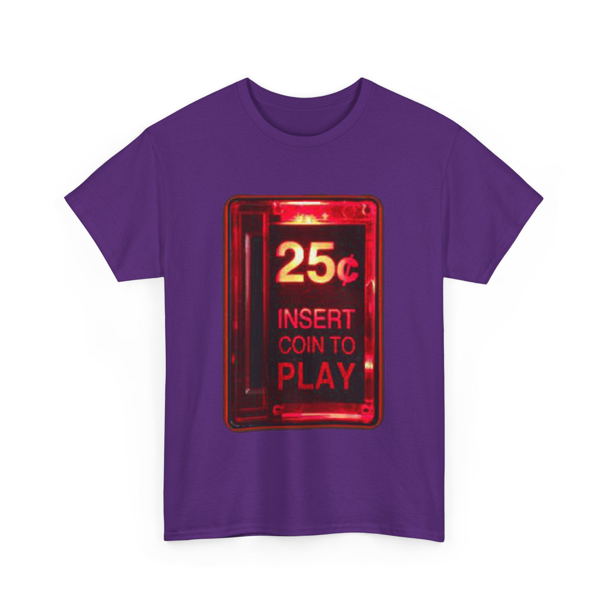 Retro Arcade Coin Slot Tee – “25¢ Insert Coin to Play” Gaming Shirt