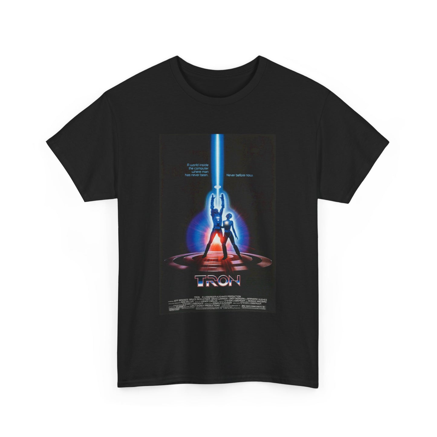 TRON Movie Poster Tee – Neon Sci-Fi Arcade Style Retro 80s