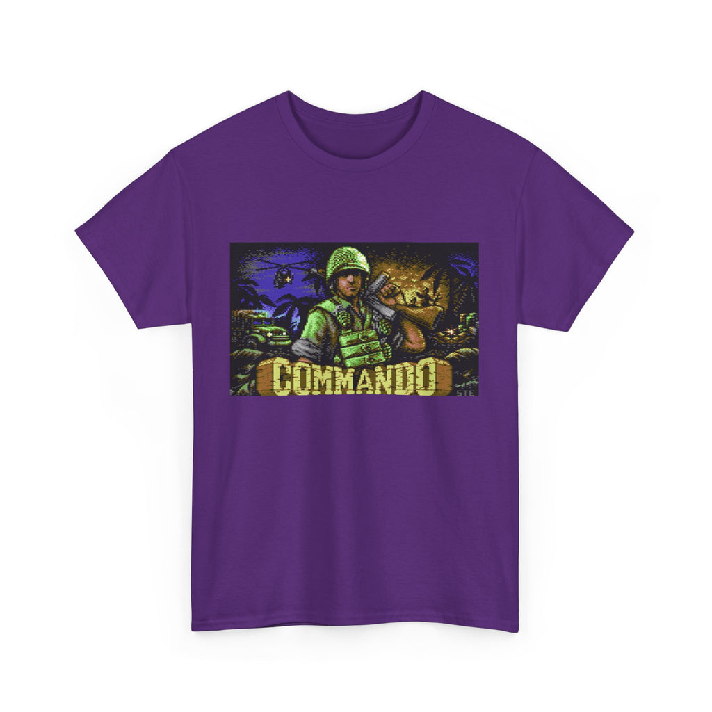 Commodore 64 Title Screen Tee – Classic C64 Run-and-Gun Game