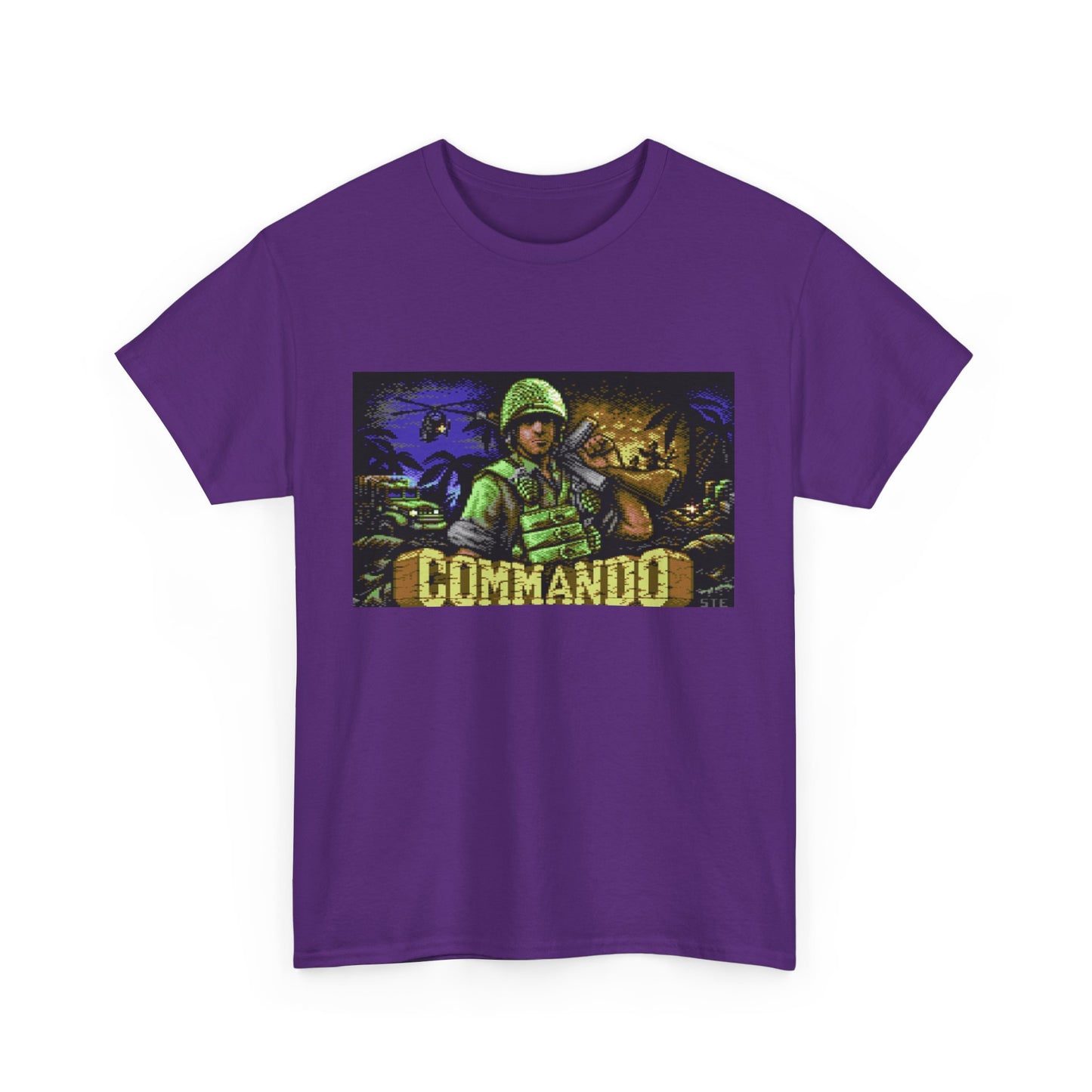 Commodore 64 Title Screen Tee – Classic C64 Run-and-Gun Game