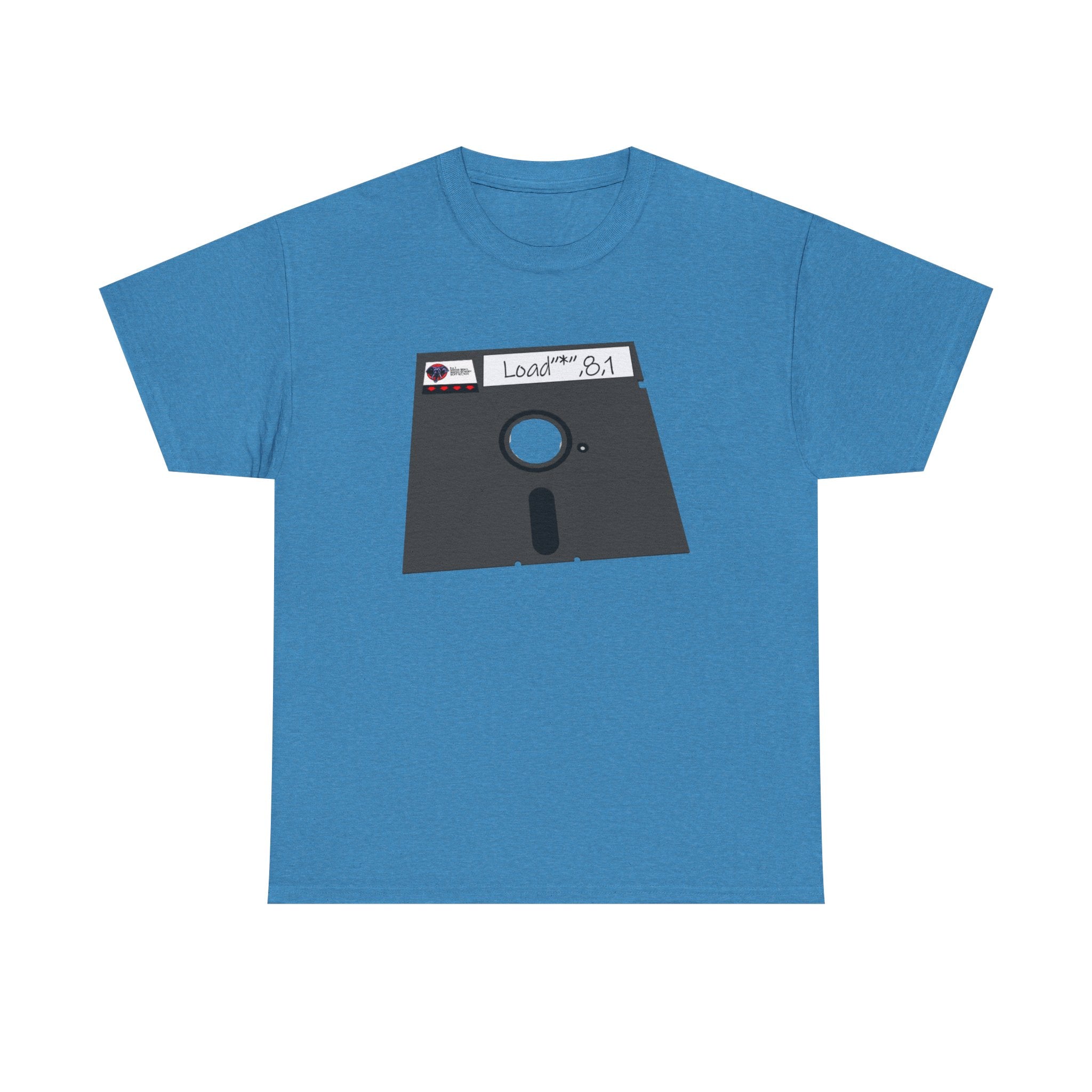 Commodore Floppy Disk Tee – LOAD"*",8,1 Retro Computer Command