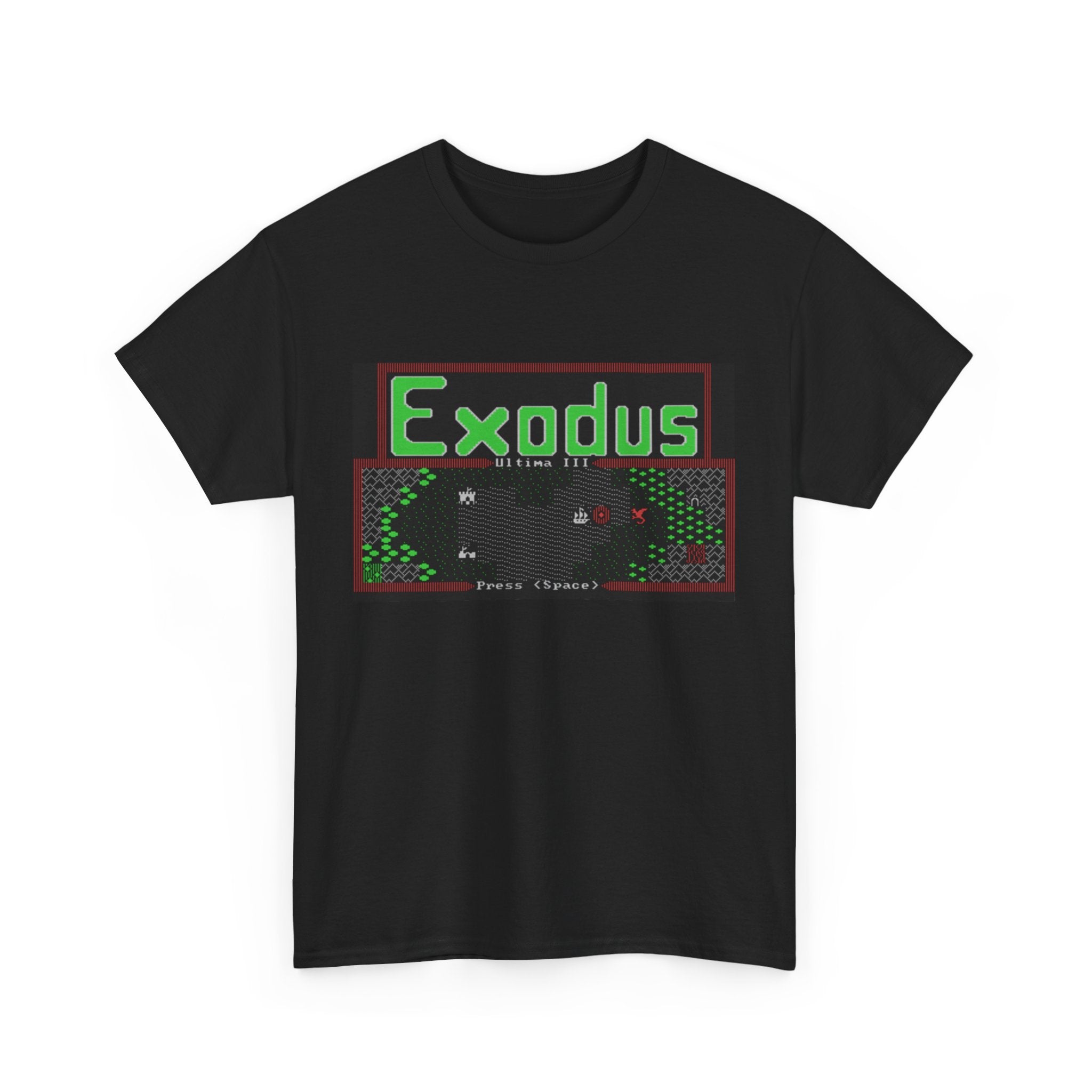 Ultima III: Exodus Commodore 64 Title Screen Tee – Classic C64 RPG