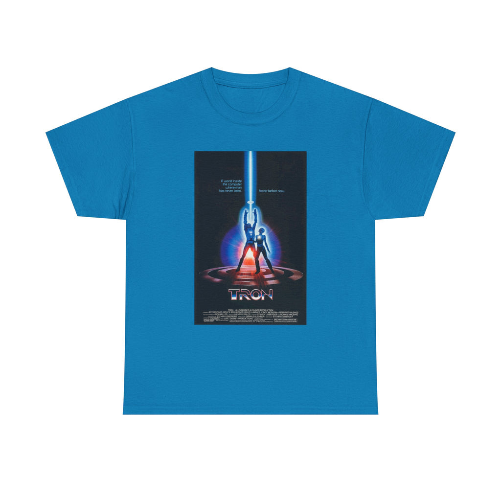 TRON Movie Poster Tee – Neon Sci-Fi Arcade Style Retro 80s