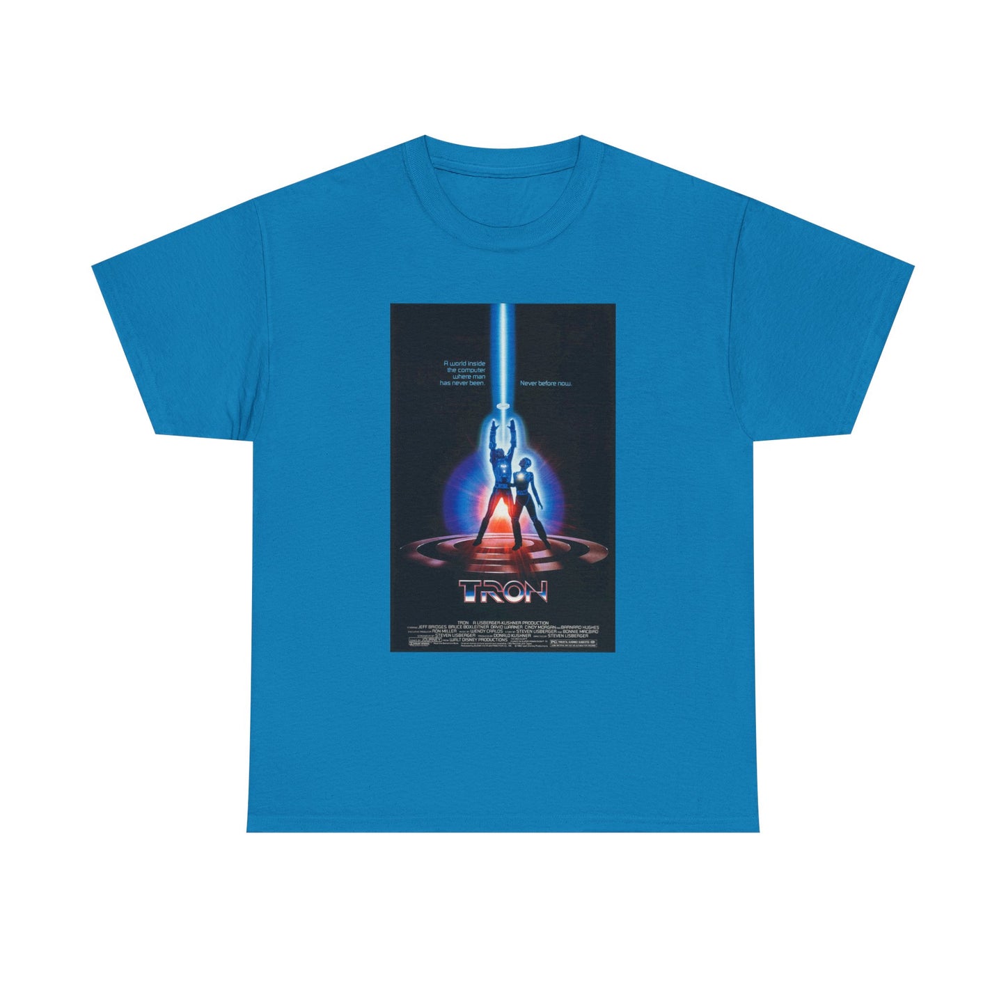 TRON Movie Poster Tee – Neon Sci-Fi Arcade Style Retro 80s