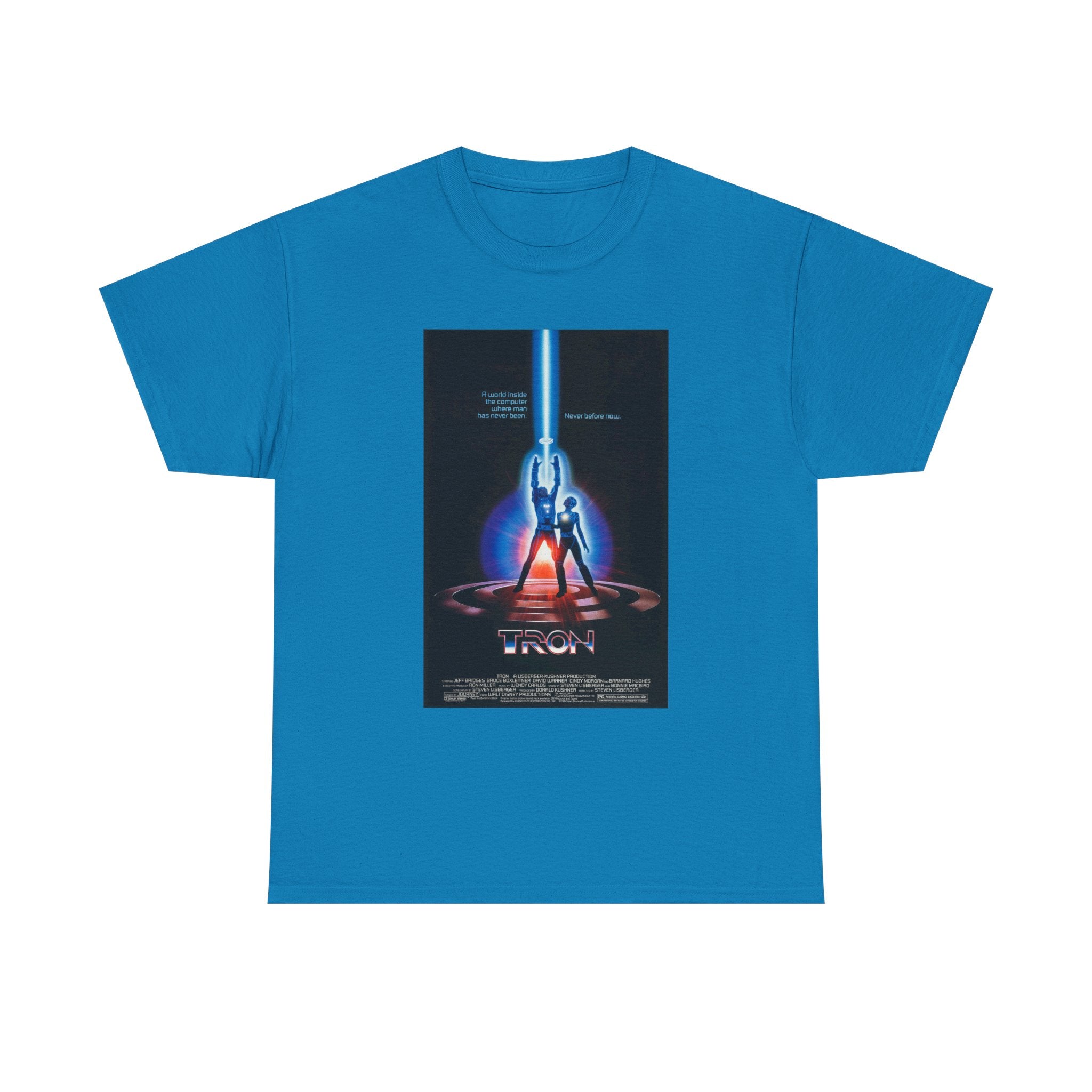 TRON Movie Poster Tee – Neon Sci-Fi Arcade Style Retro 80s